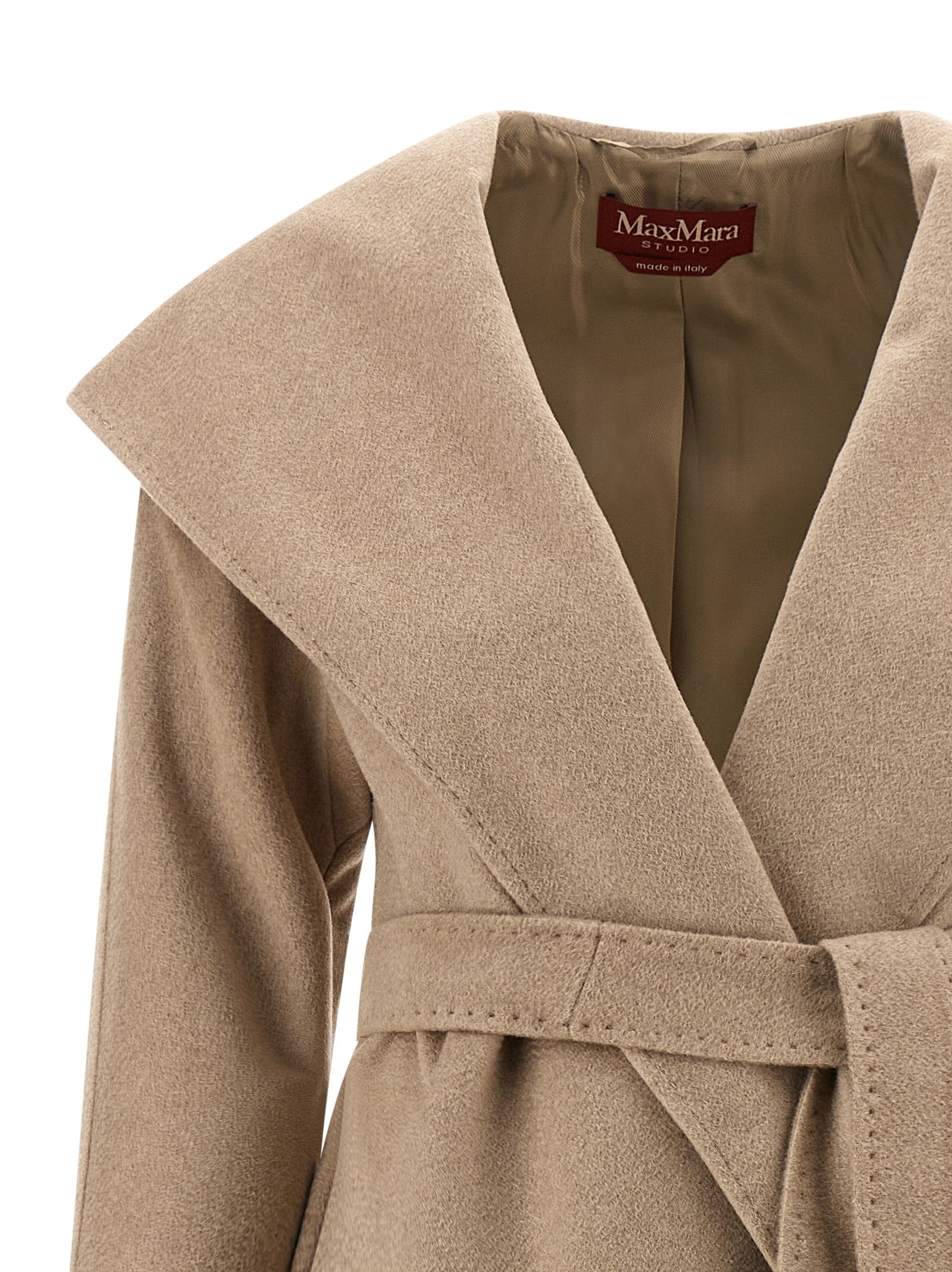 Max Mara Beige Cashmere Coat - Timeless Luxury Outerwear