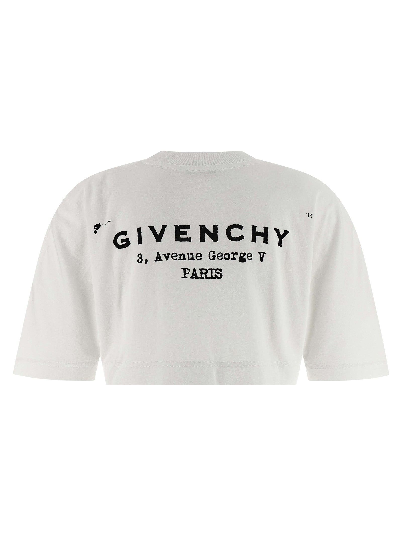 Givenchy White Cotton T-Shirt - Designer Luxury Staple Couture