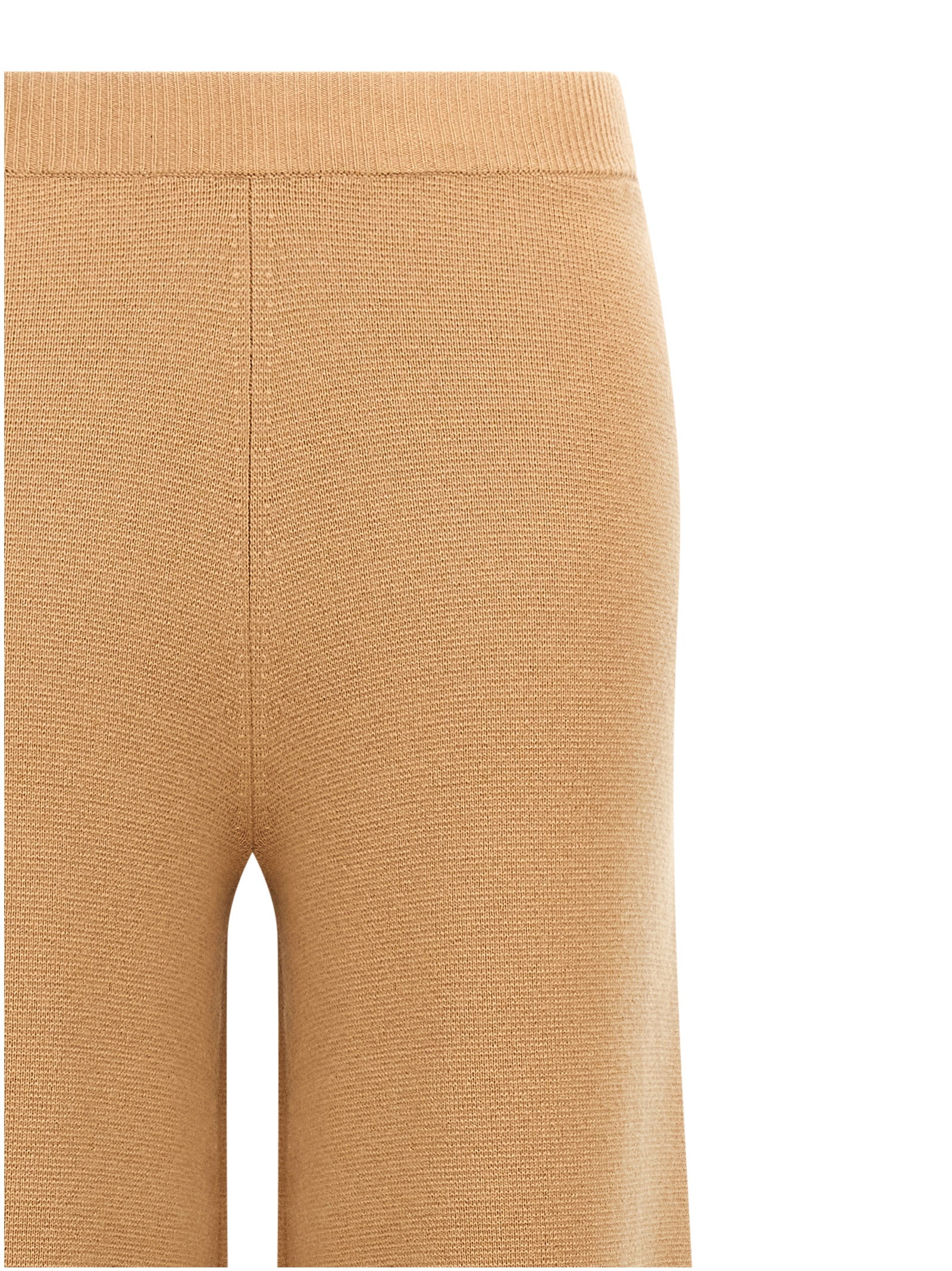 Indulge in the exquisite Max Mara Brown Wool Casual Pants, where luxurious wool and cashmere blend seamlessly, offering effortless sophistication for every occasion.