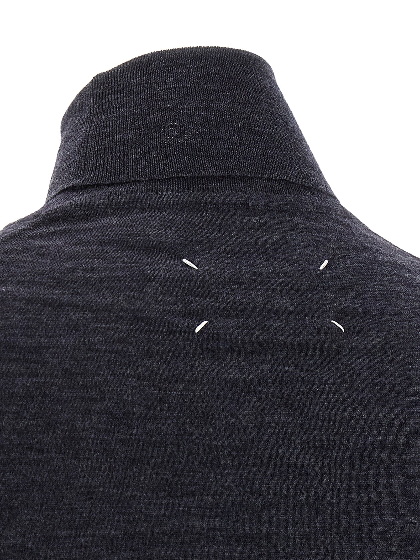 Maison Margiela Blue Wool Cardigan - Timeless Luxury Elegance