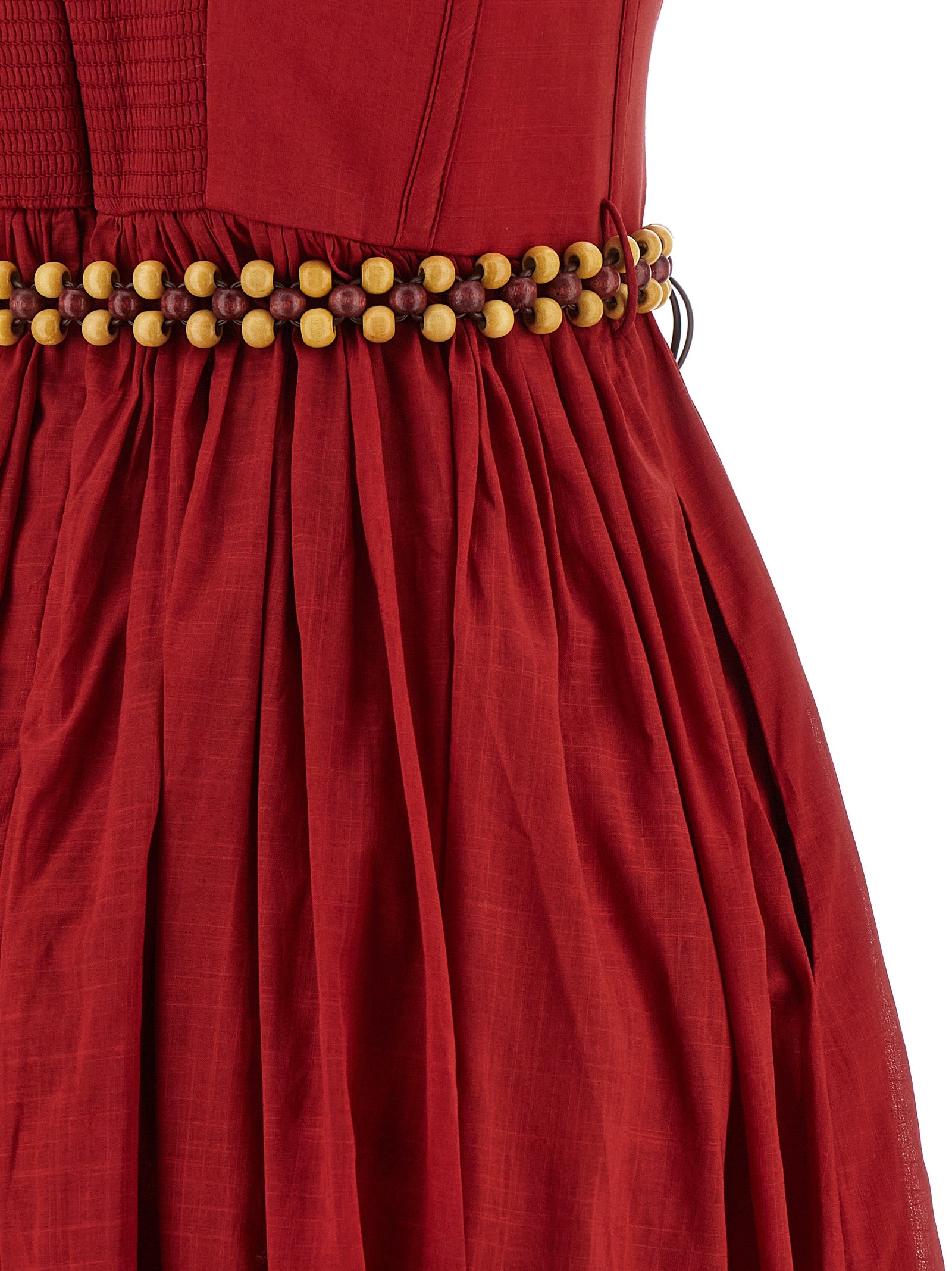 Elevate your elegance with the Zimmermann Rhiannon Cotton Midi Dress, a luxurious embodiment of artisanal craftsmanship in a captivating Red Multi Paisley design.