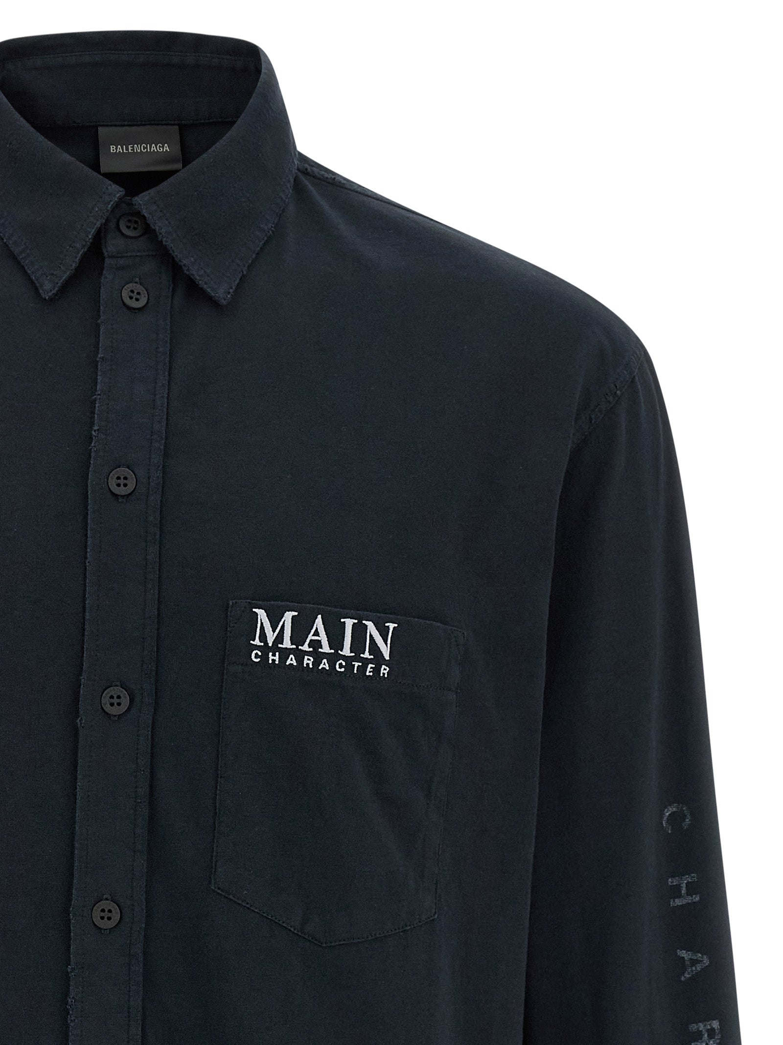 Balenciaga Black Cotton Blouse – Artisanal Luxury Fashion