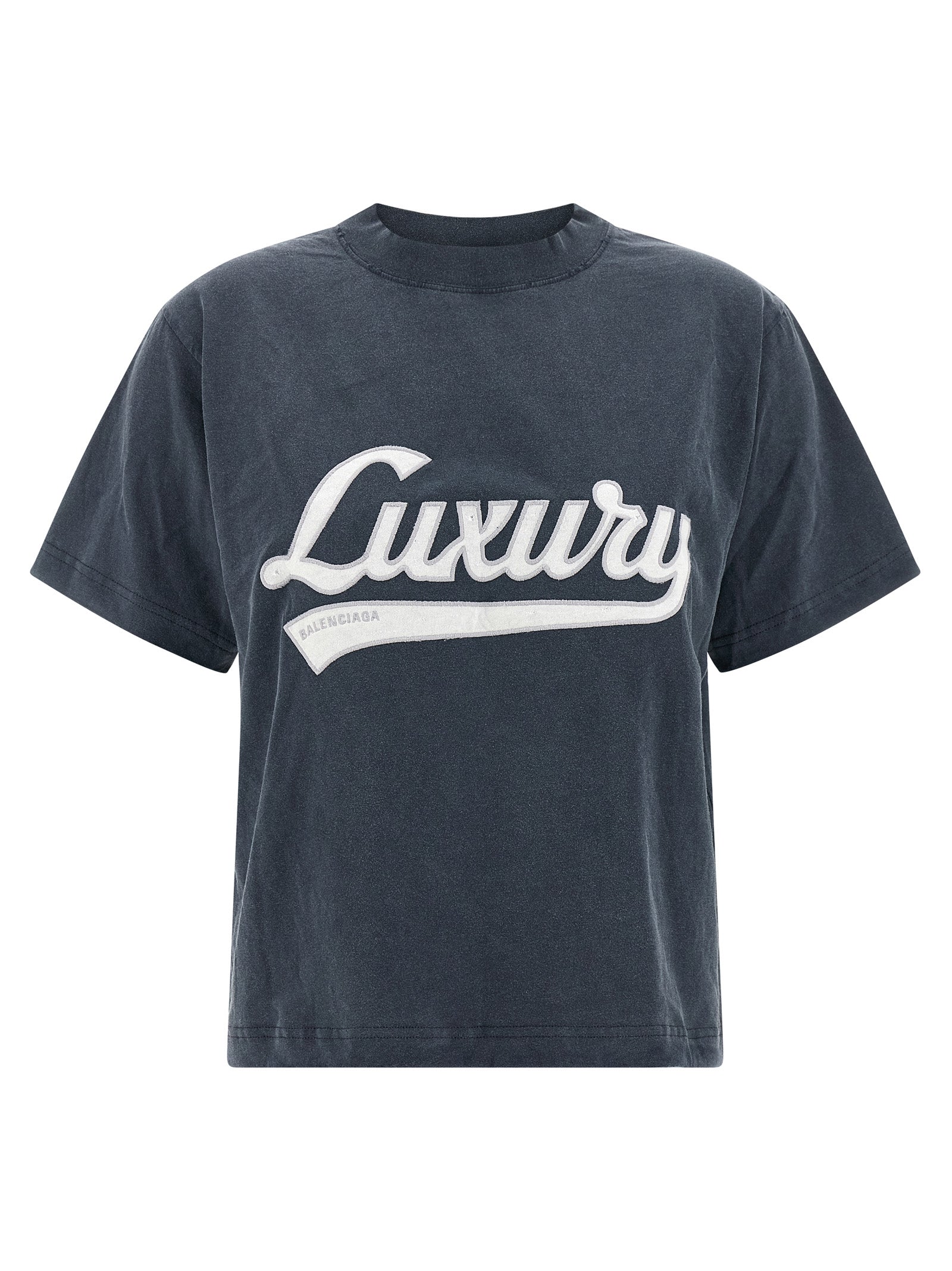 Balenciaga Blue Cotton T-Shirt - Artisanal Luxury Wear