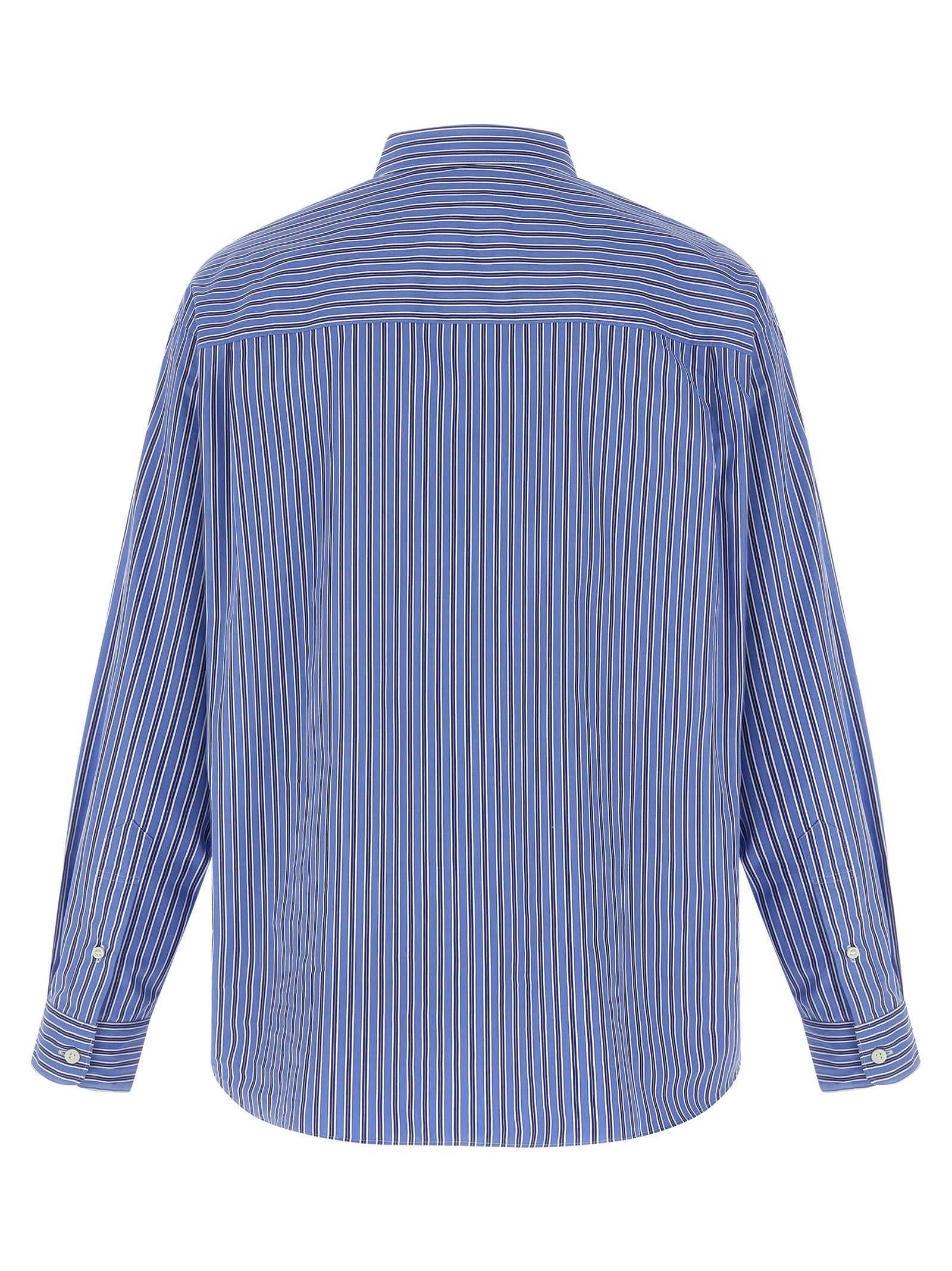 Comme Des Garçons Blue Cotton Blouse, Artisanal Elegance