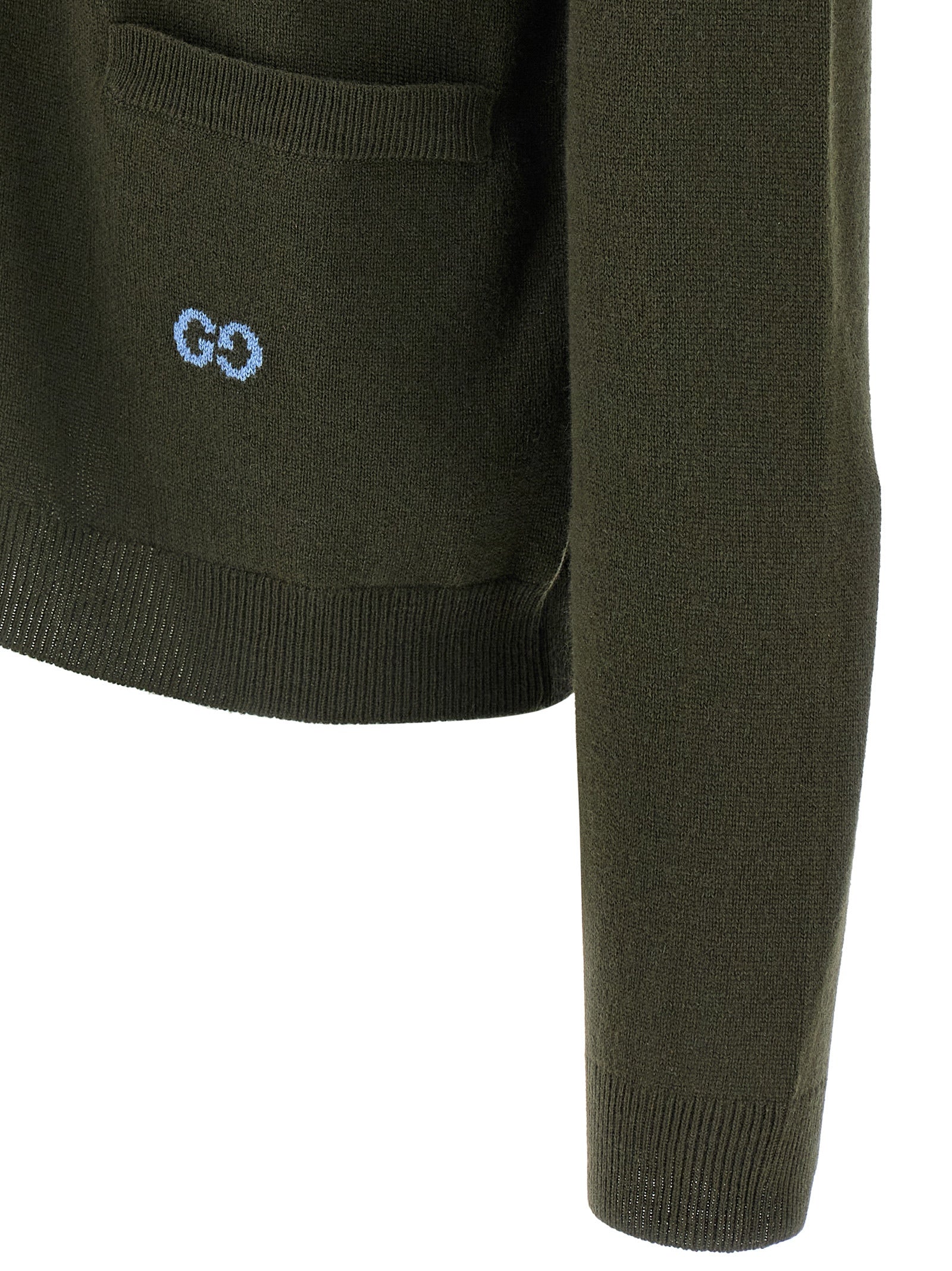 Gucci Bicolor Cashmere Cardigan - Designer Couture Elegance