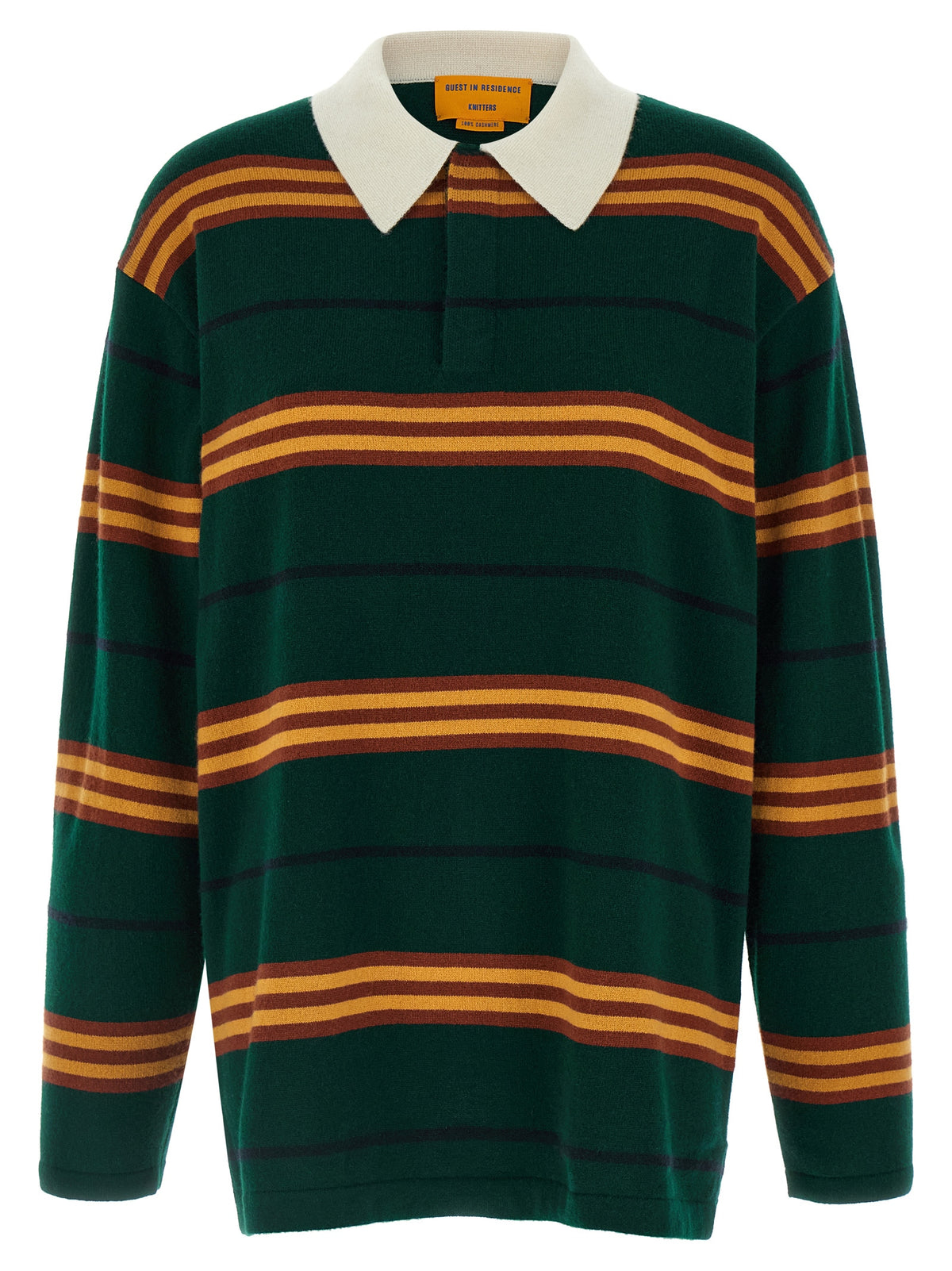 Guest in Residence Bicolor Cashmere Polo Shirt - Timeless Luxury