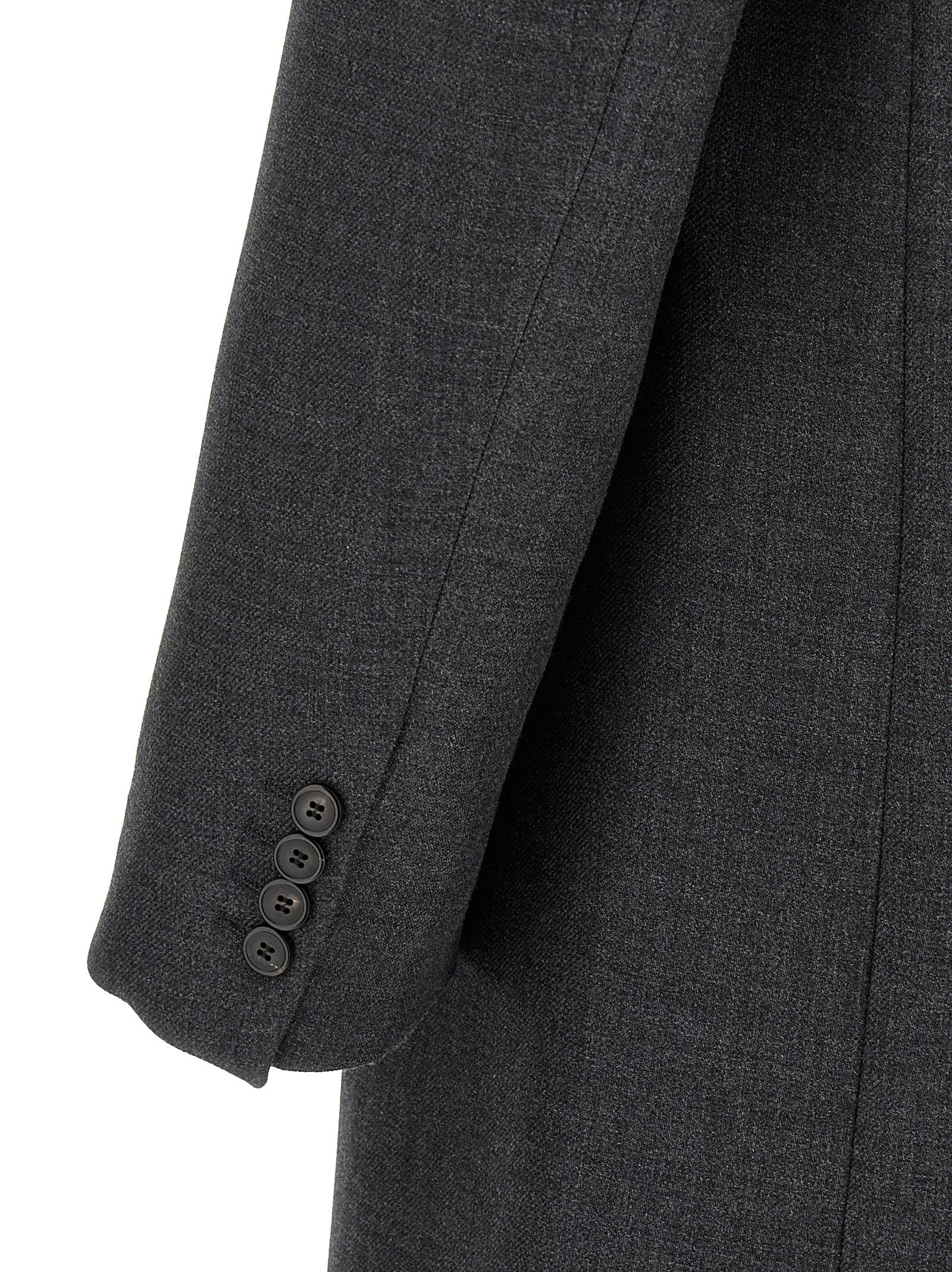 Dries Van Noten Gray Wool Coat