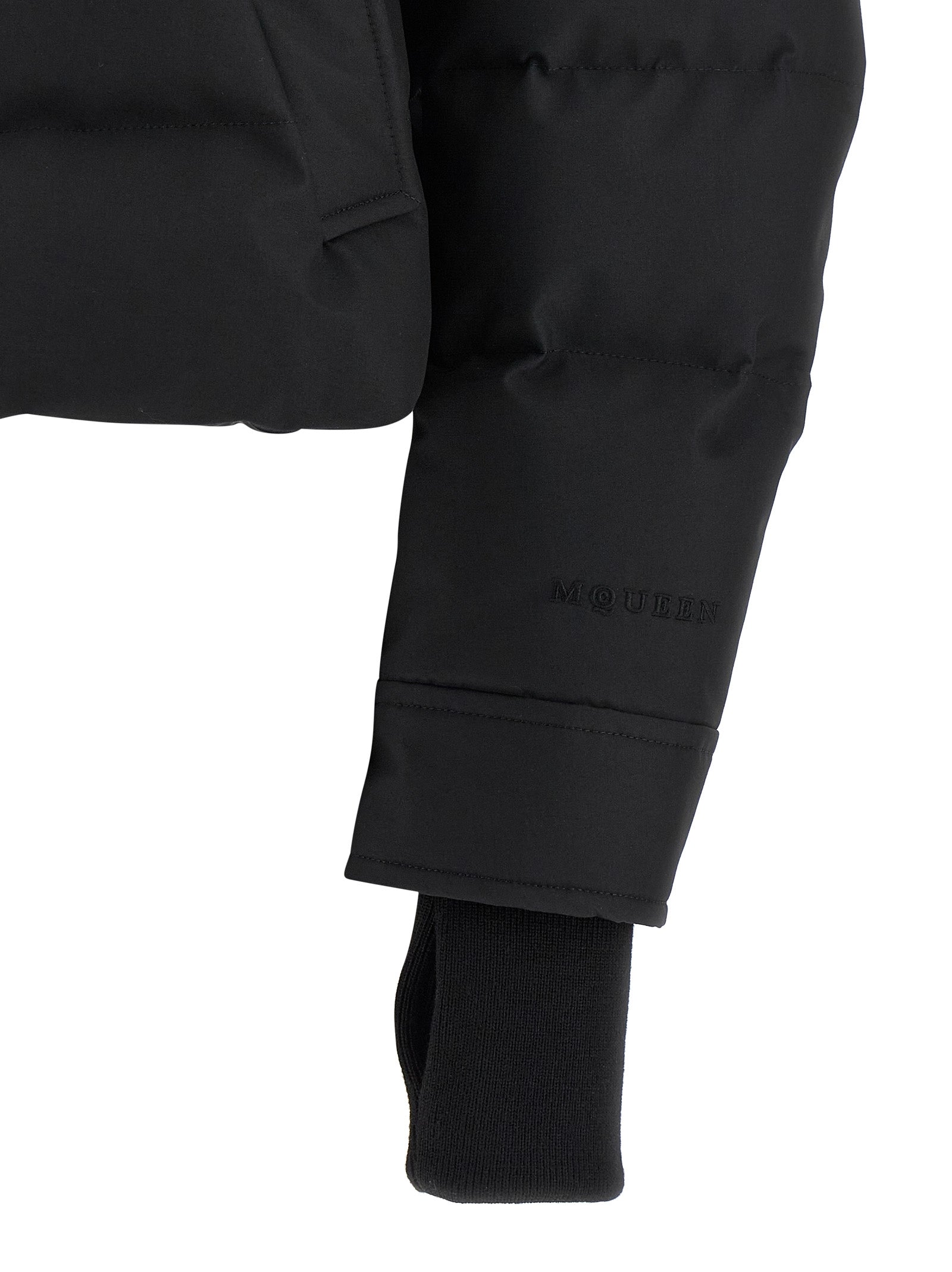 Alexander McQueen Black Polyamide Jacket - Luxe Couture Elegance