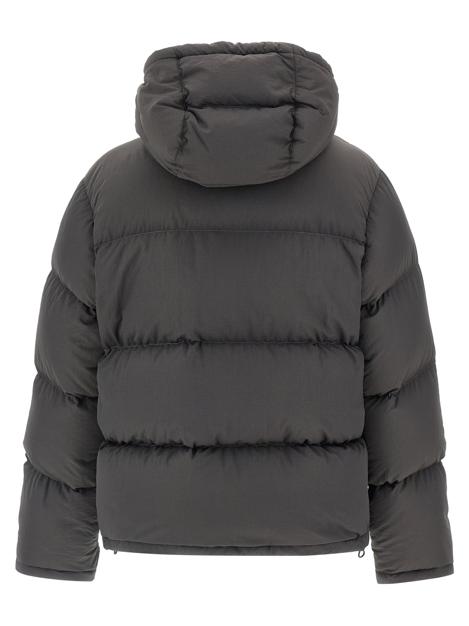 Dolce & Gabbana Gray Polyamide Full-Length Jacket - Luxury Outerwear
