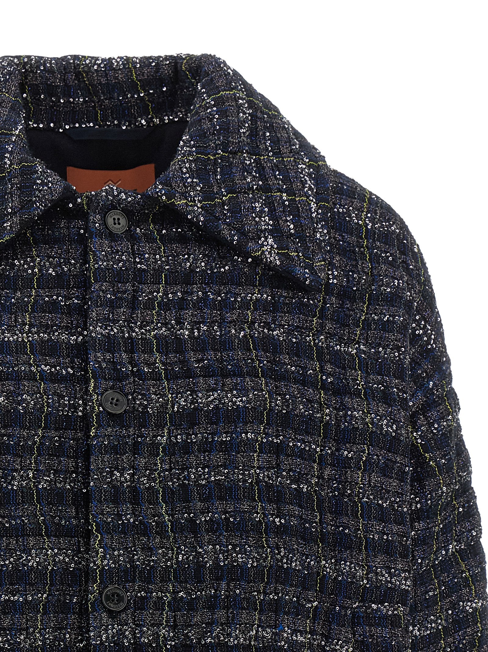 Indulge in the Missoni Blue Viscose Coat, a luxurious blend of artistry and sophistication, perfect for those who embody elegance and confidence in every moment.