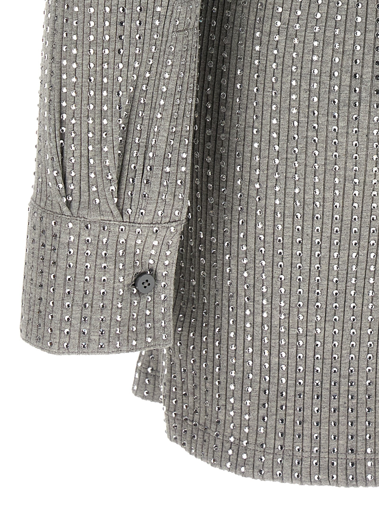 The Attico Gray Cotton Short Dress - Modern Luxury Redefined