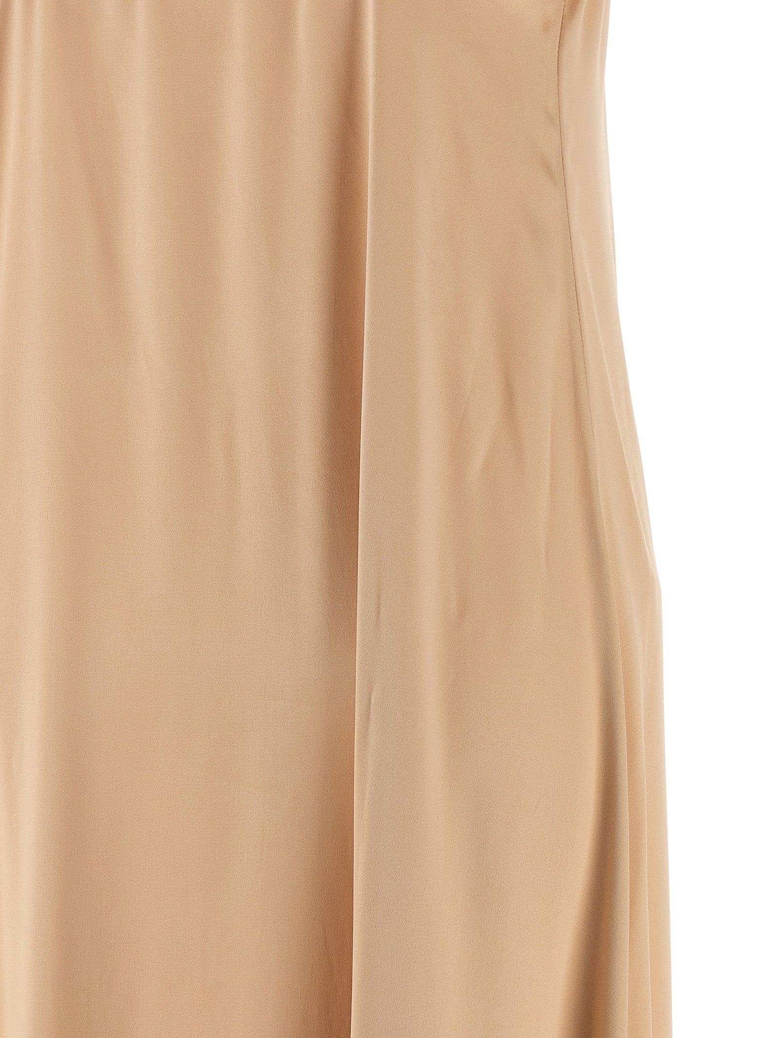 Experience the allure of the Ferragamo Beige Viscose Long Dress, a timeless masterpiece crafted from luxurious viscose, embodying elegance and sophistication for any occasion.