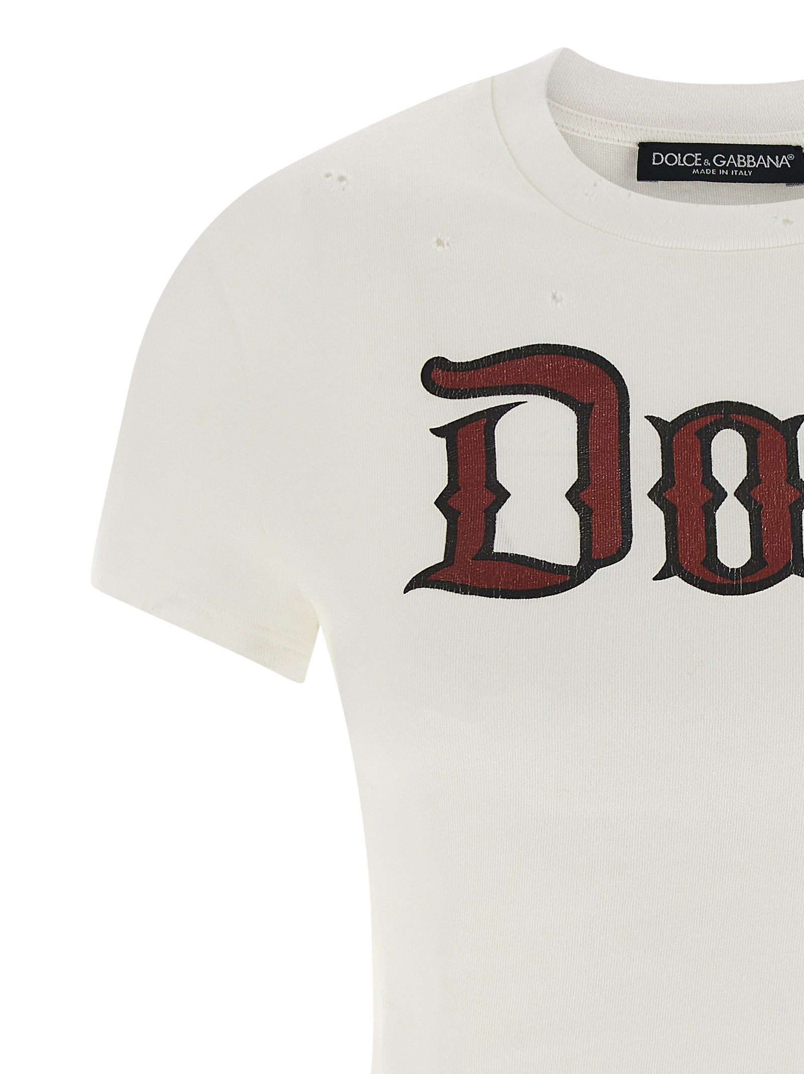 Elevate your wardrobe with the Dolce & Gabbana White Cotton T-Shirt, a luxurious statement piece that embodies Italian craftsmanship and timeless allure.