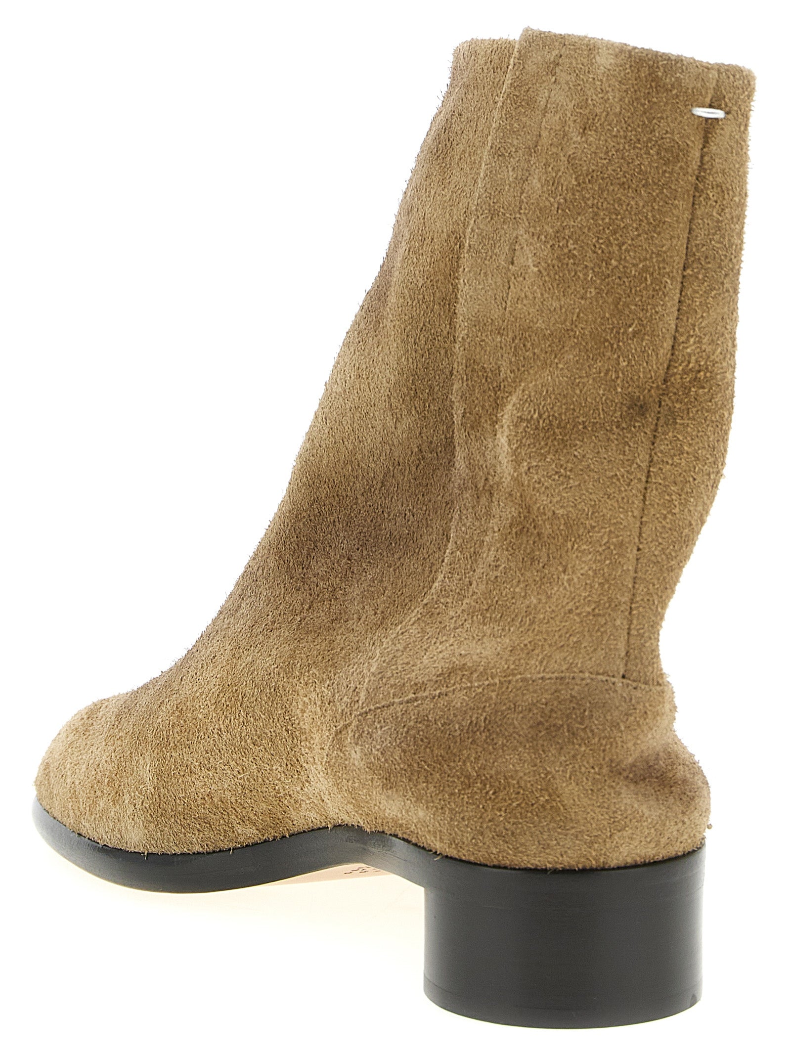 Maison Margiela Beige Calfskin Ankle Boots - Luxury Redefined
