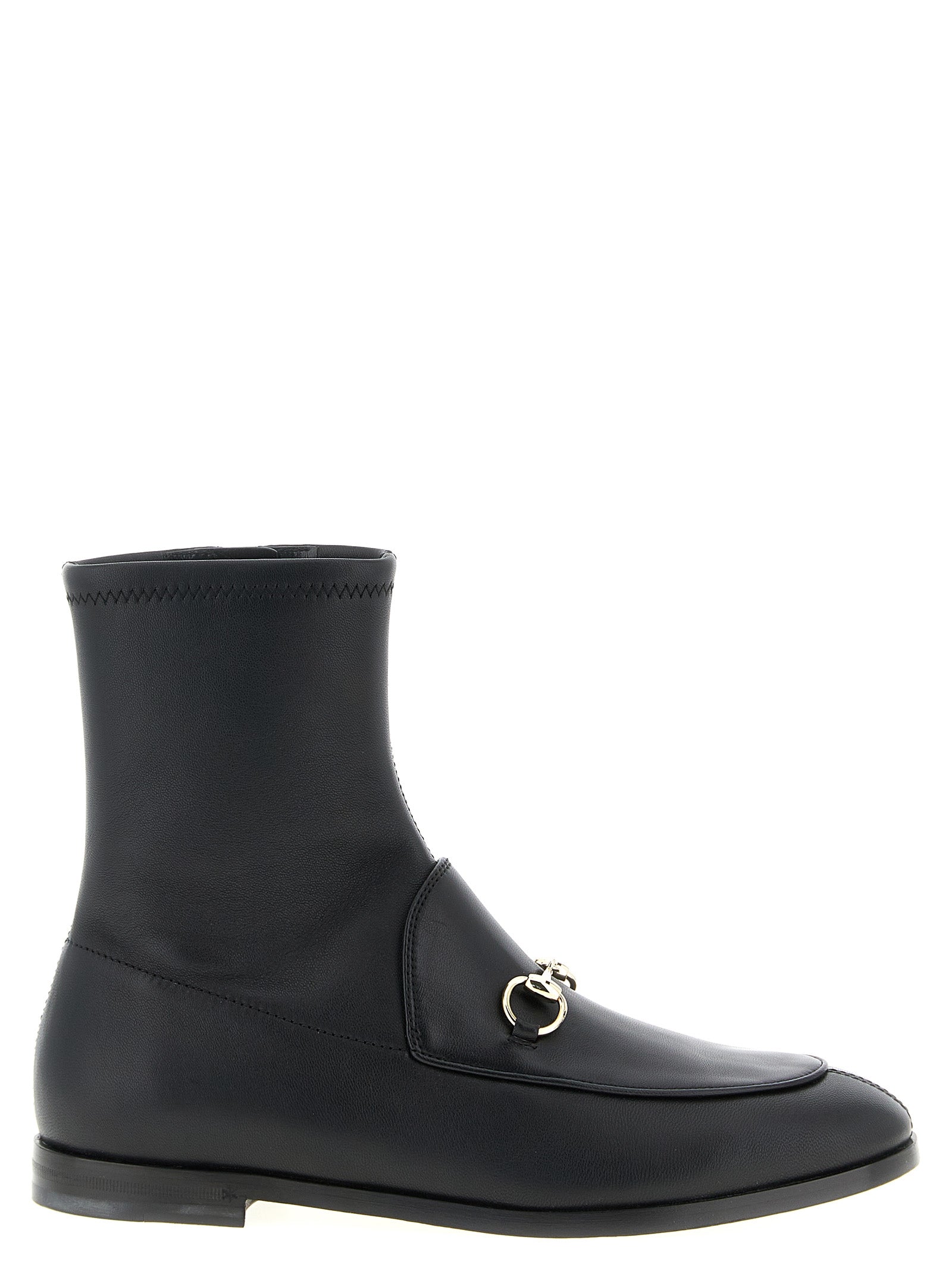 Gucci Black Lamb Leather Ankle Boots - Artisanal Luxury Footwear