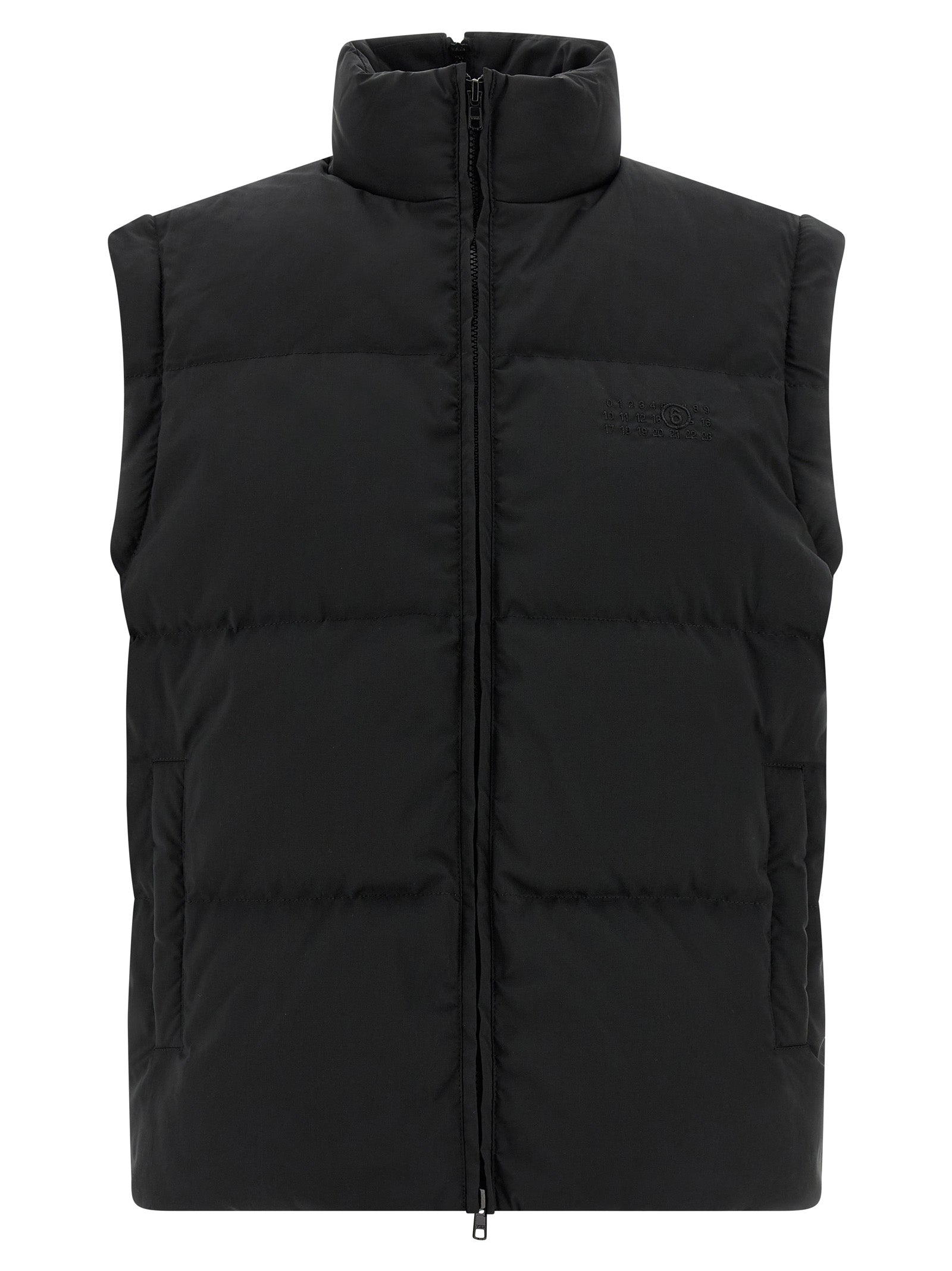 MM6 Maison Margiela Black Full-Length Jacket - Couture Elegance