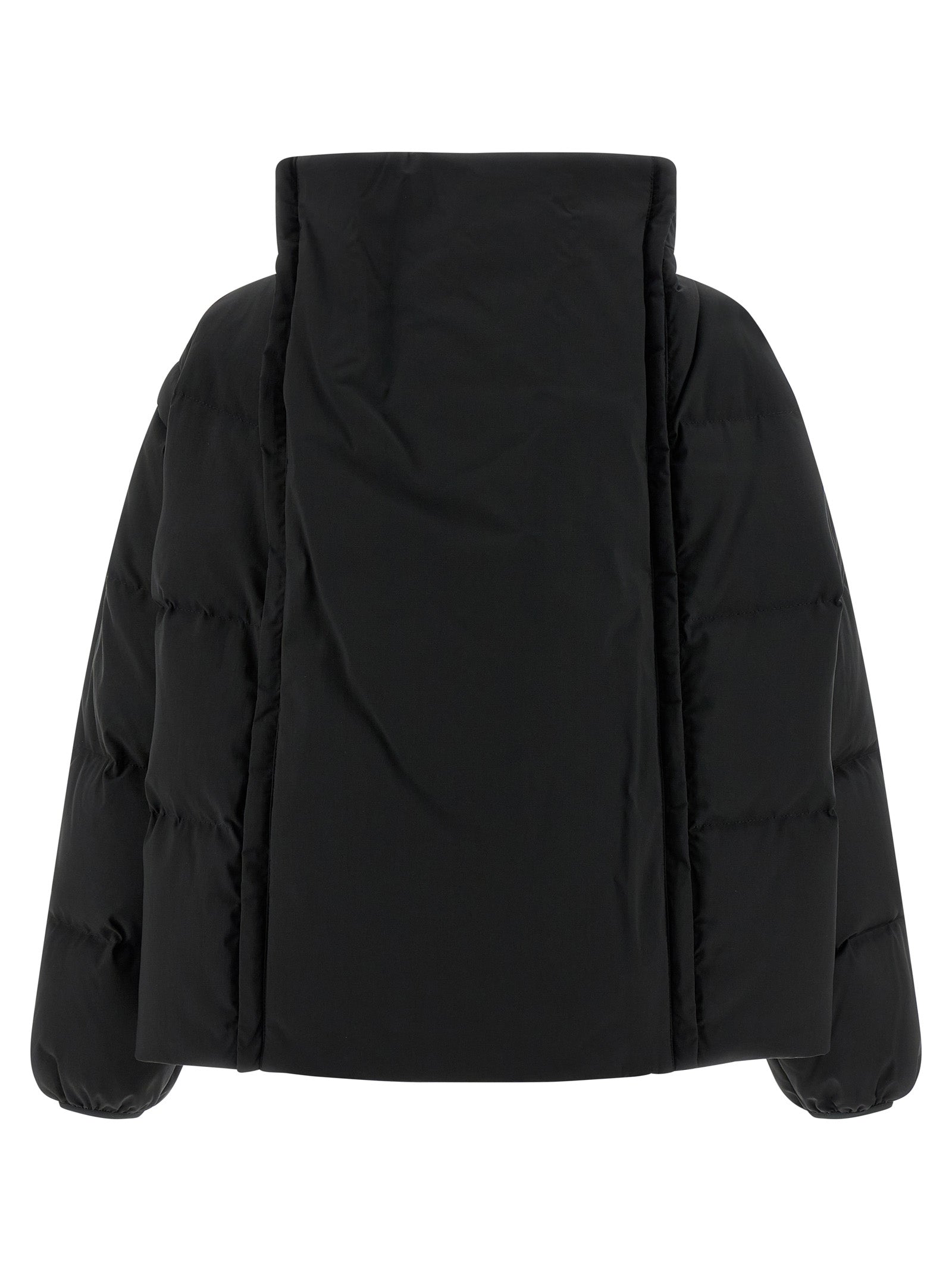 MM6 Maison Margiela Black Full-Length Jacket - Couture Elegance