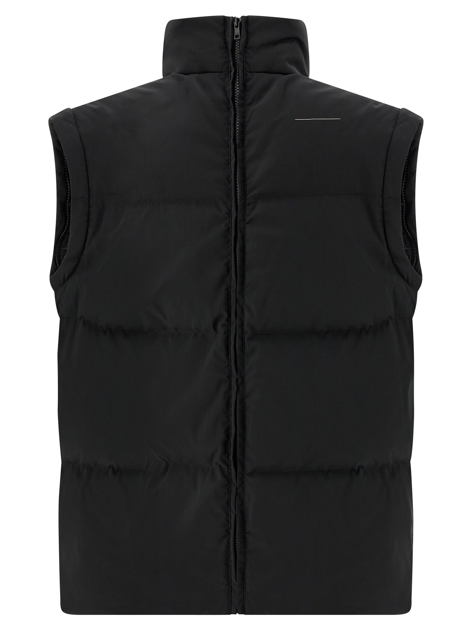MM6 Maison Margiela Black Full-Length Jacket - Couture Elegance