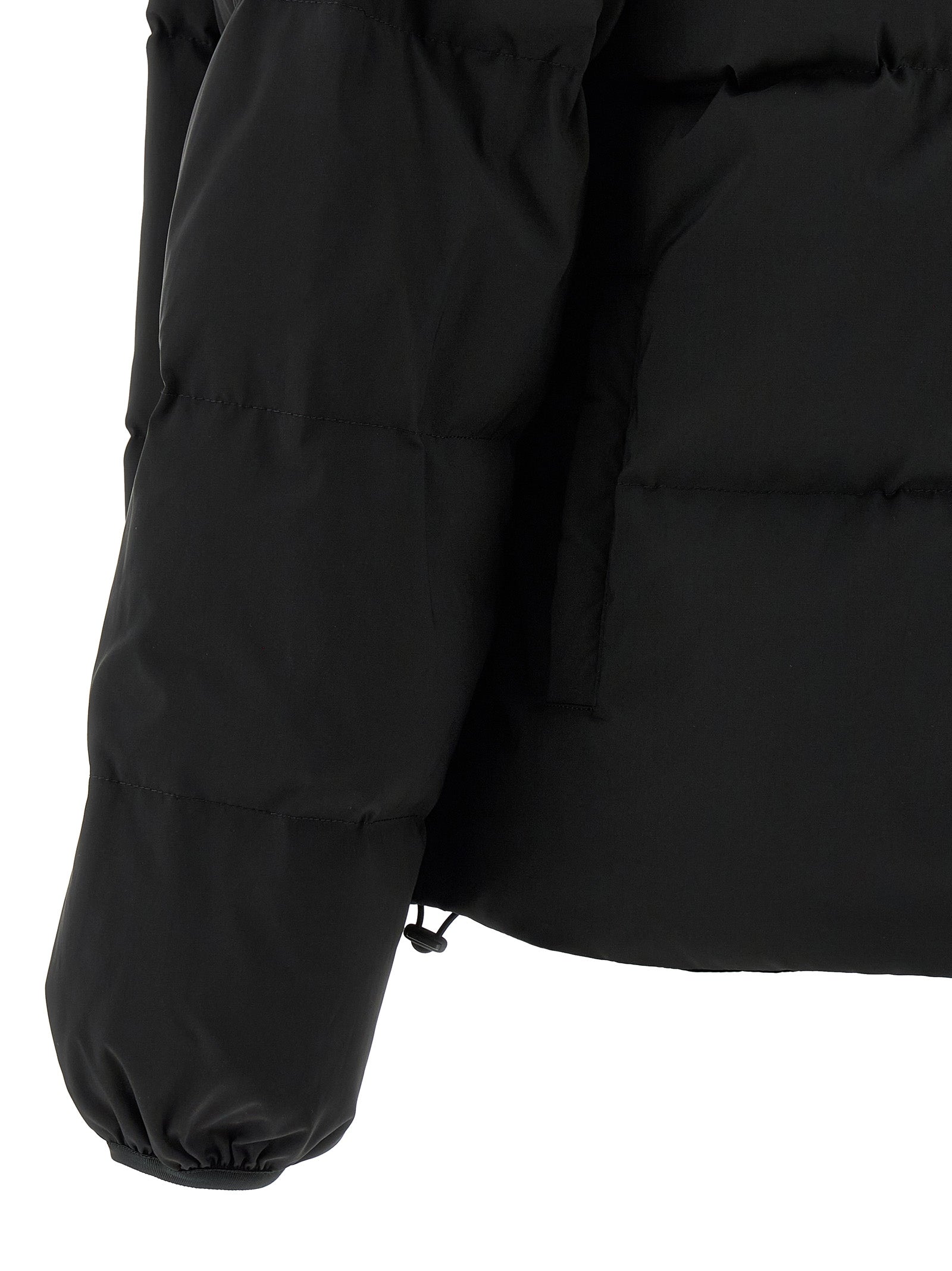 MM6 Maison Margiela Black Full-Length Jacket - Couture Elegance