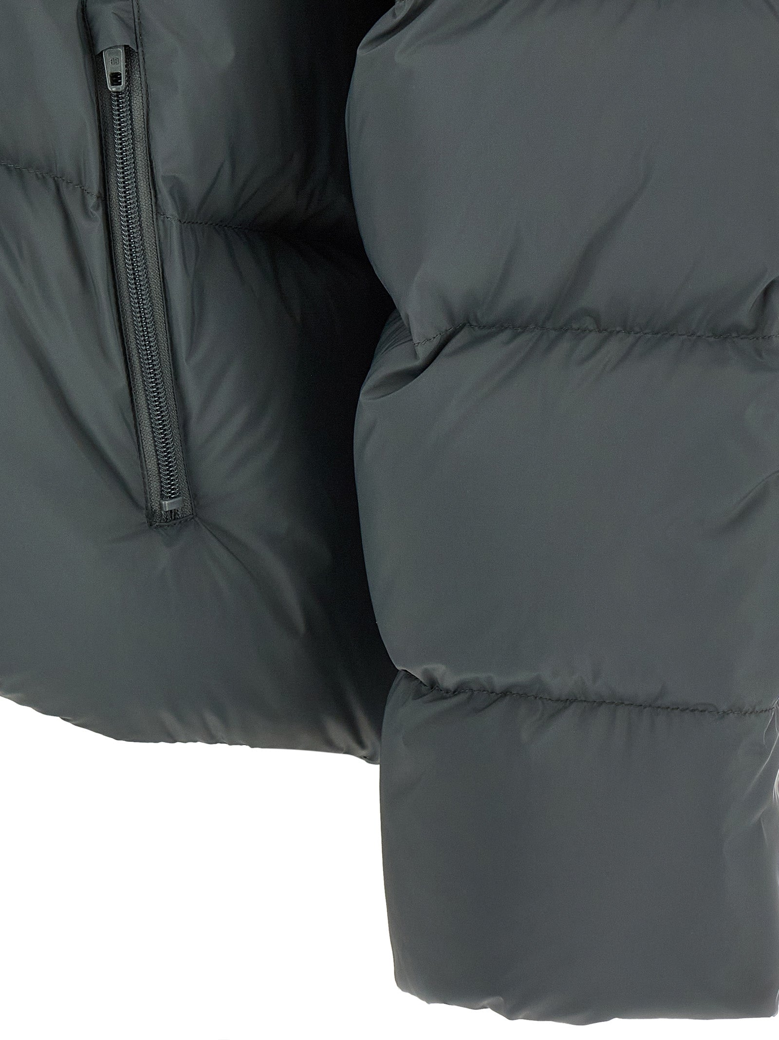 Balenciaga Gray Polyamide Full-Length Jacket - Luxury Redefined