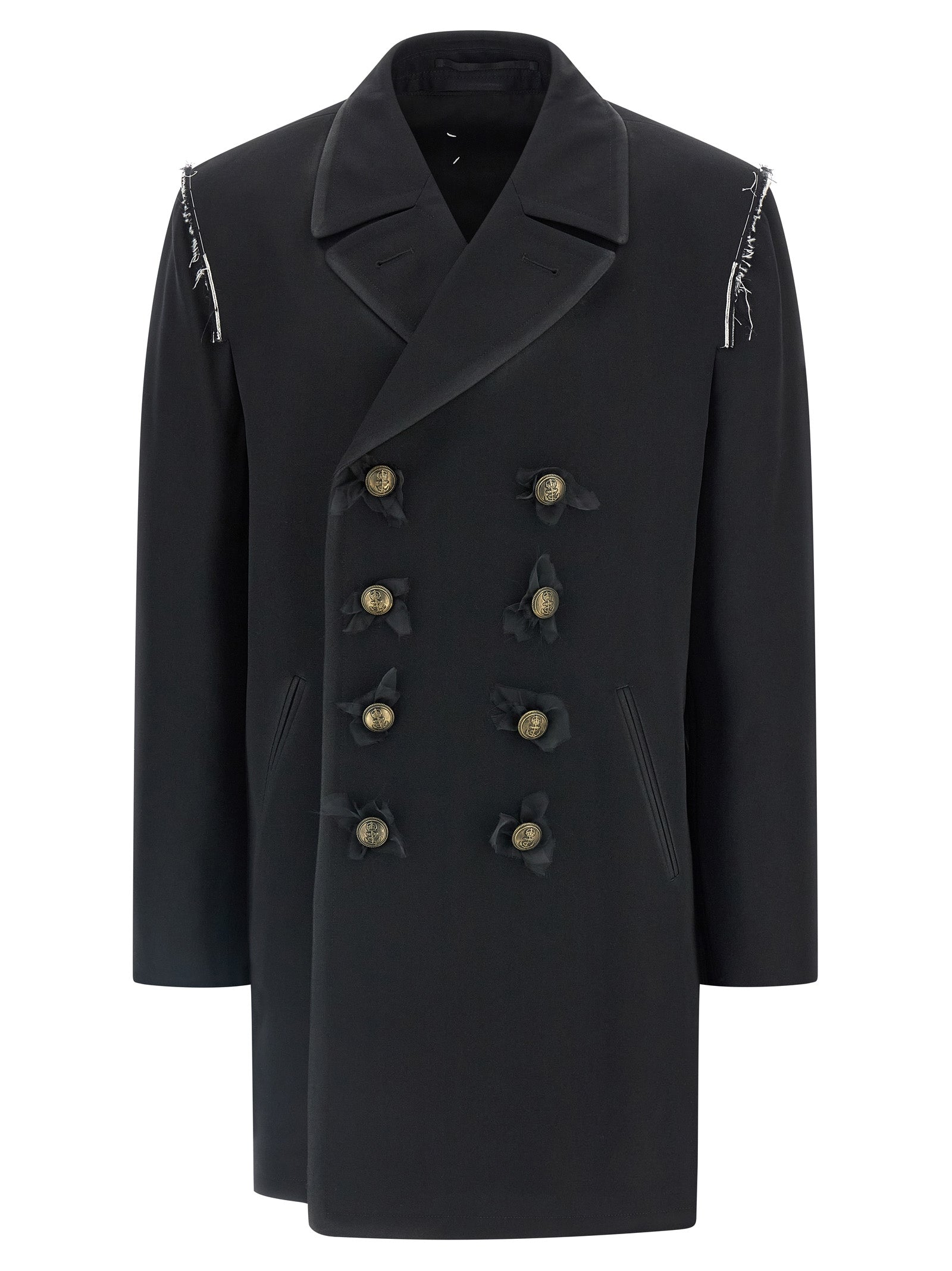 Maison Margiela Black Wool Coat