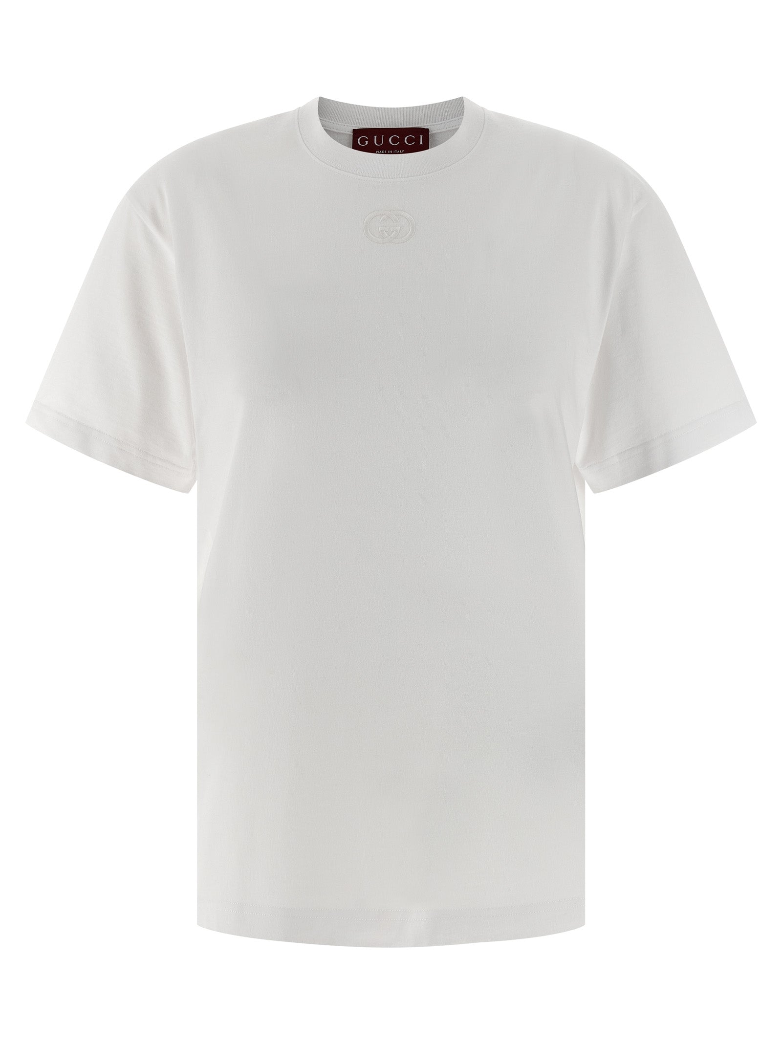 Gucci White Cotton T-Shirt - Artisanal Luxury Fashion Elegance