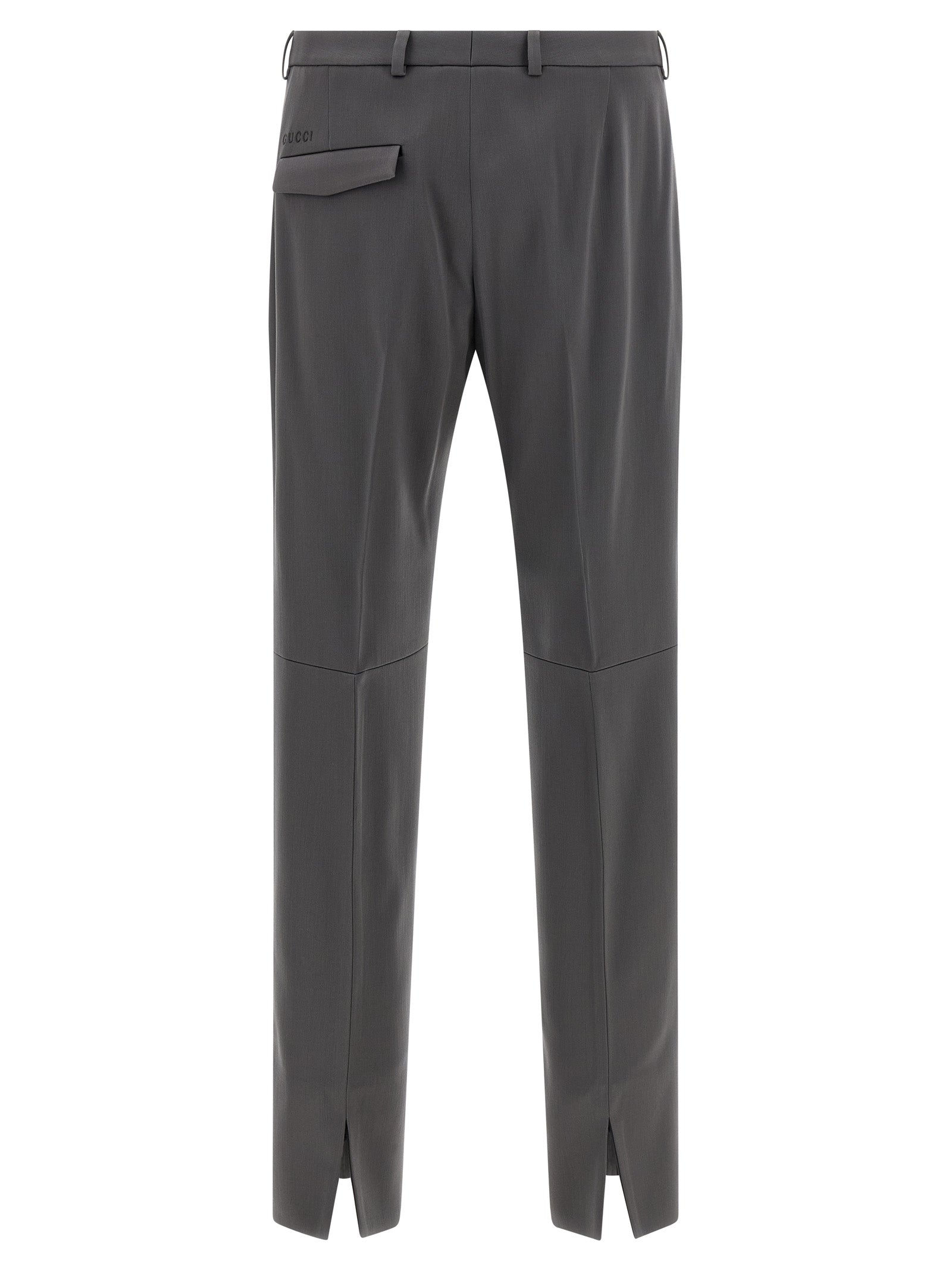 Gucci Gray Wool Dress Pants - Artisanal Couture Elegance