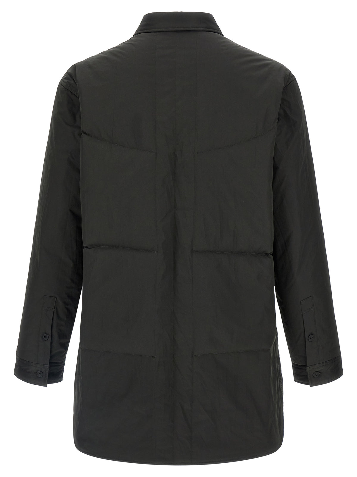 Elevate your wardrobe with the Yohji Yamamoto Black Polyester Blouse, a luxurious blend of avant-garde design and timeless elegance, perfect for the discerning individual.