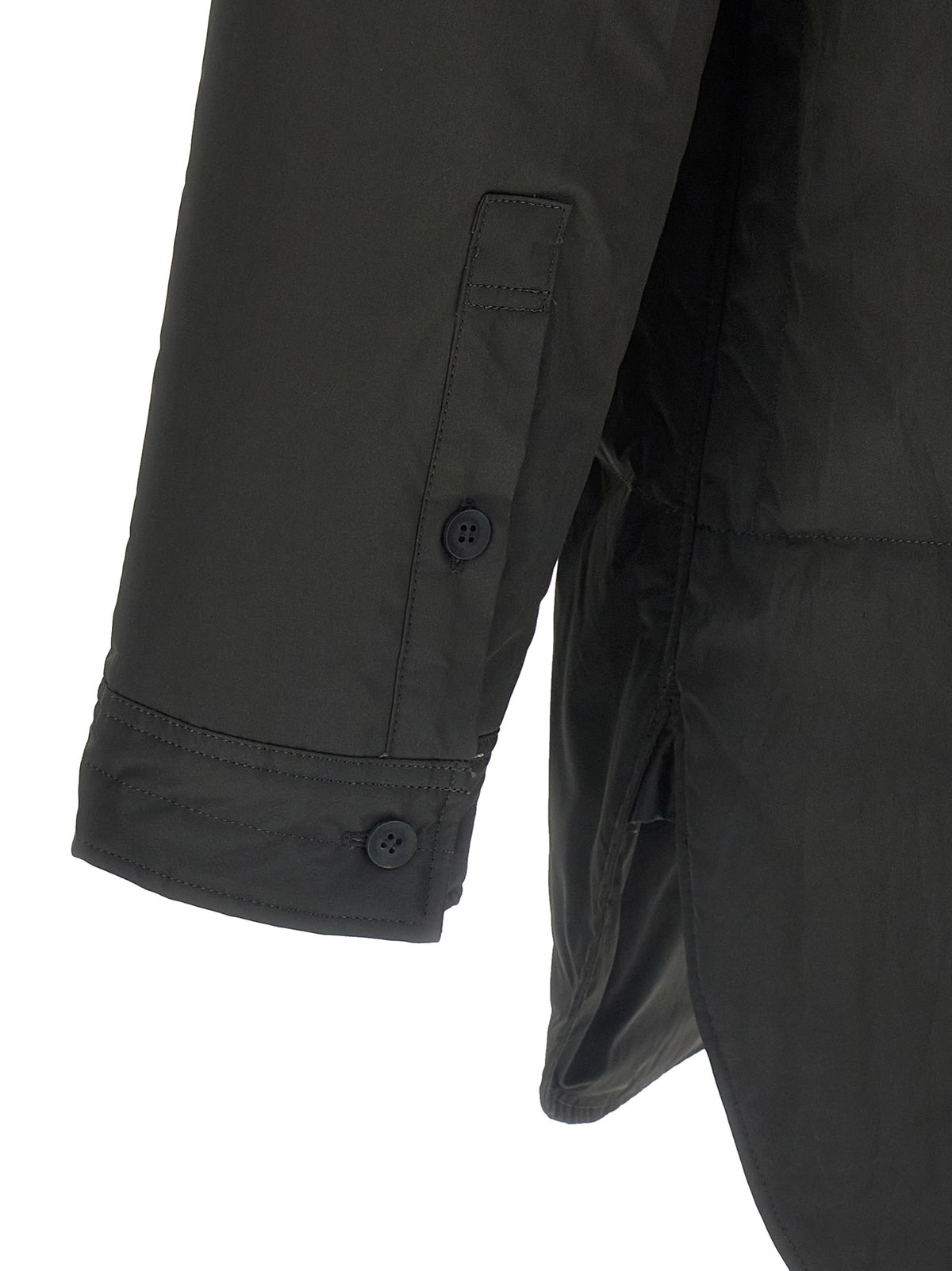 Elevate your wardrobe with the Yohji Yamamoto Black Polyester Blouse, a luxurious blend of avant-garde design and timeless elegance, perfect for making a bold statement.