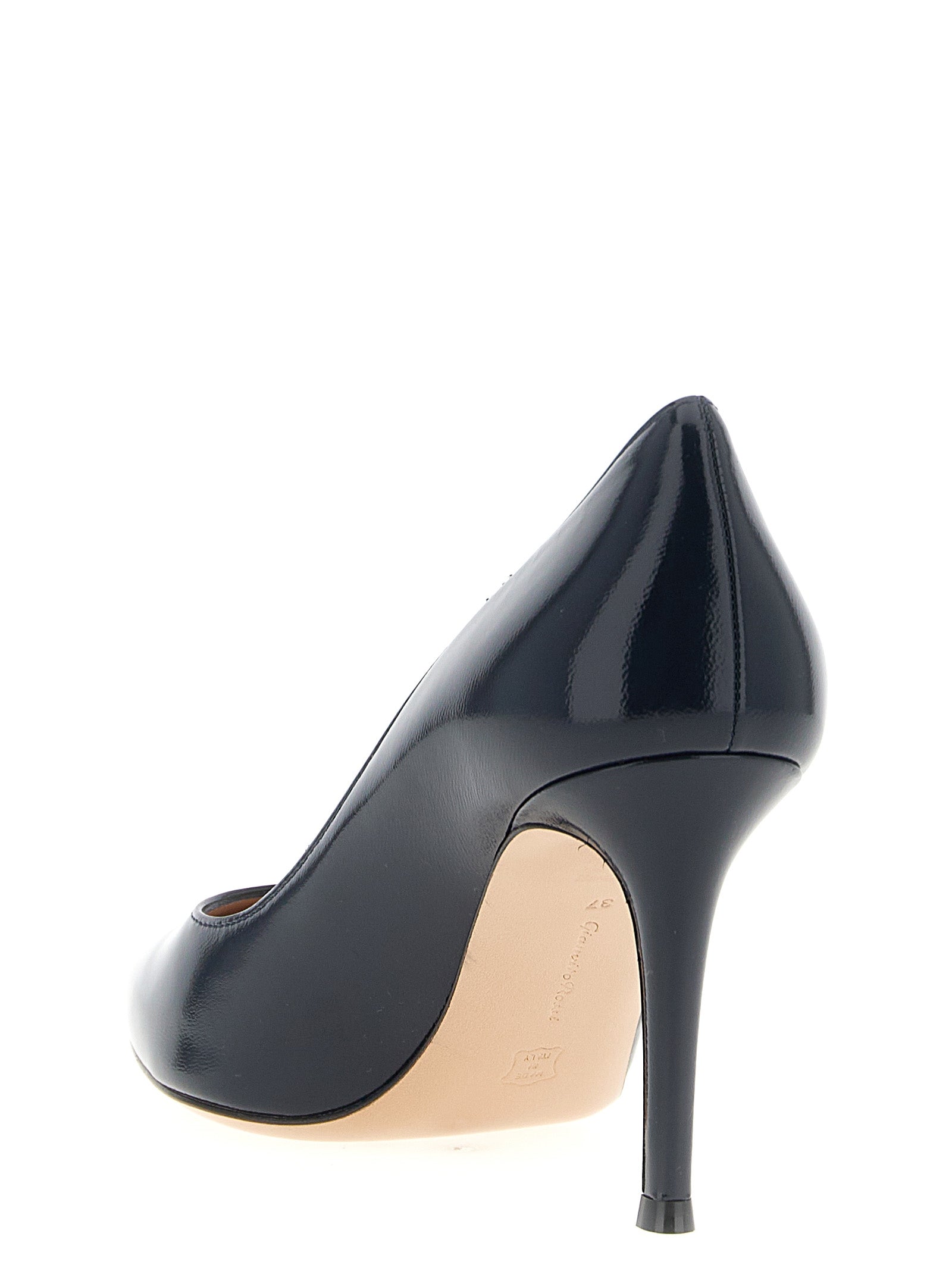 Experience the exquisite allure of Gianvito Rossi's Blue Lamb Leather High Heel Pumps, where artisanal craftsmanship meets timeless elegance for the discerning connoisseur.