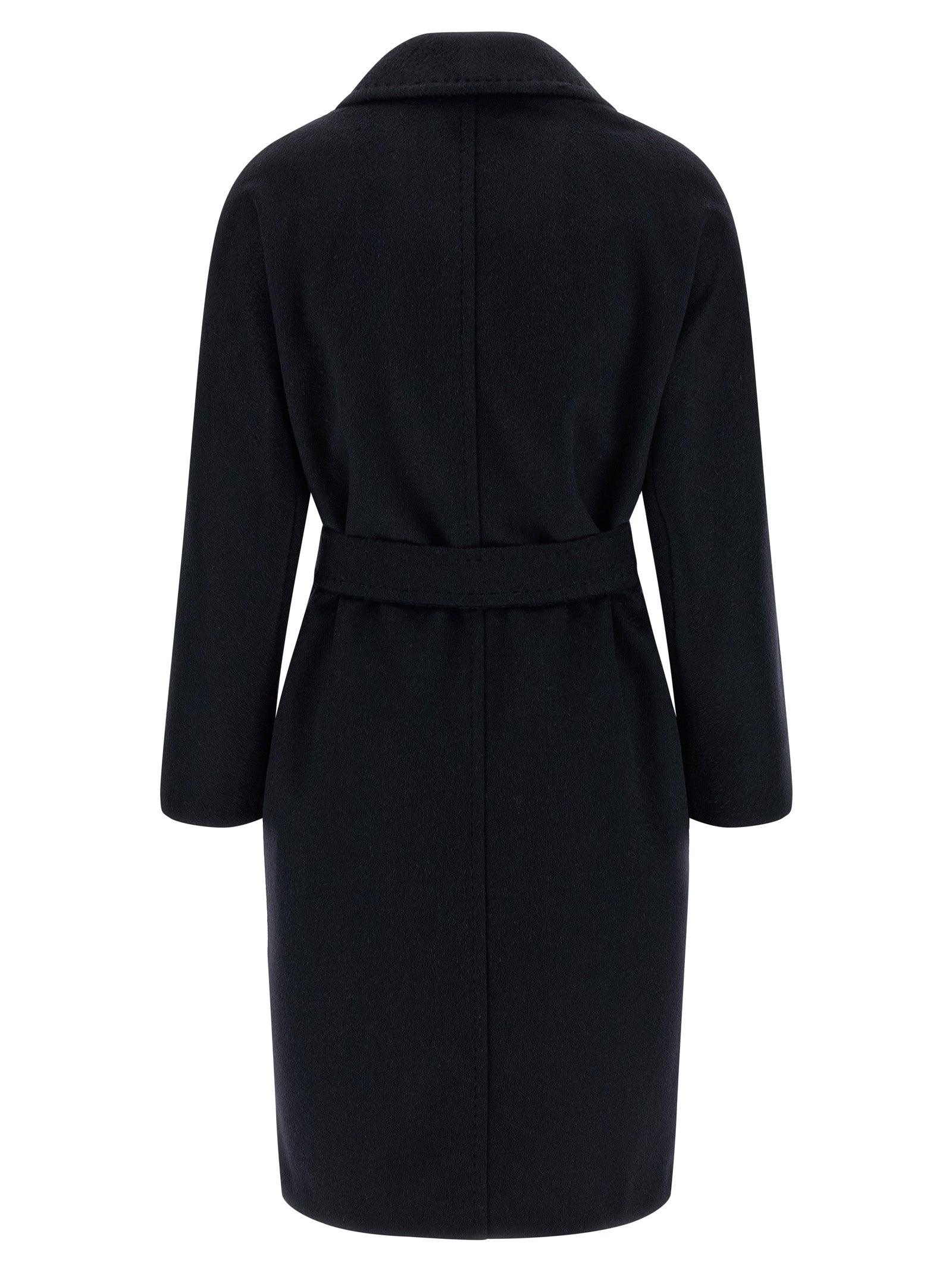 Max Mara Blue Cashmere Coat - Artisanal Luxury Elegance