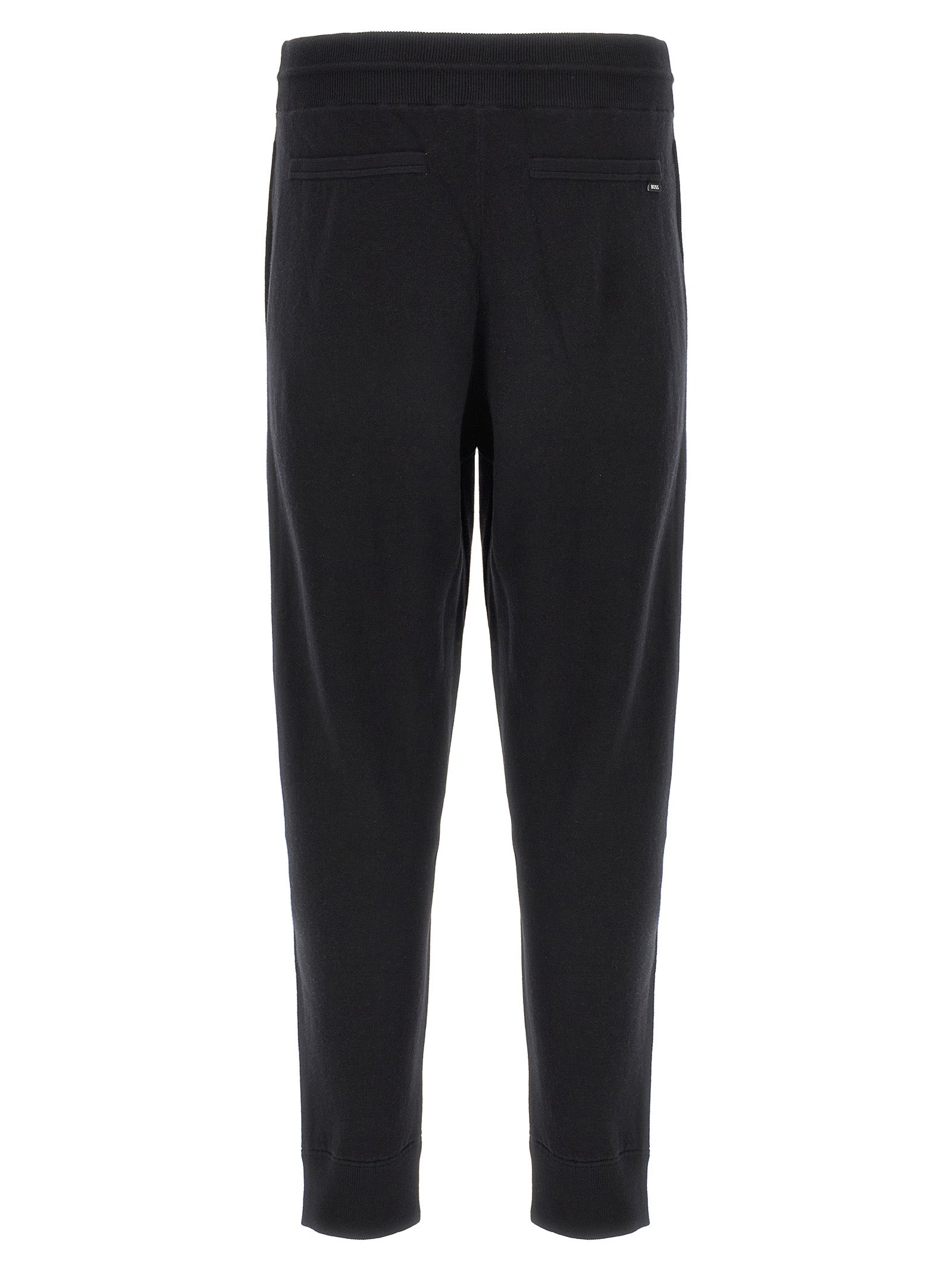 Hugo Boss Black Cotton Joggers - Designer Luxe Comfort