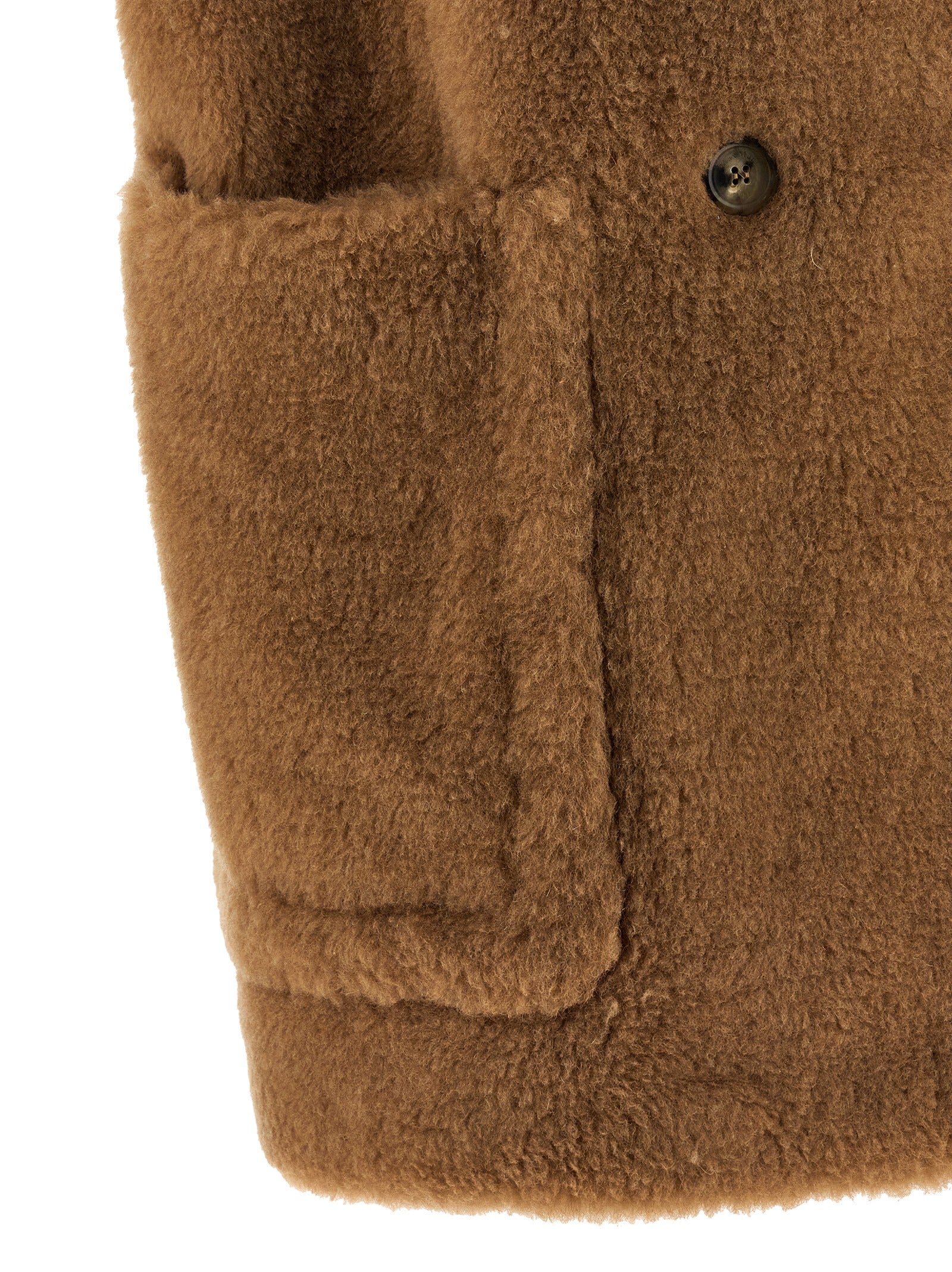 Max Mara Beige Wool Sleeveless Jacket - Artisanal Luxury Elegance