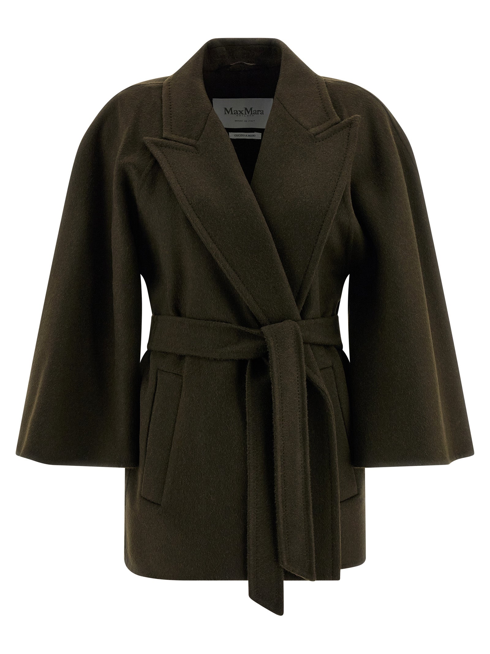 Max Mara Bicolor Wool Coat - Artisanal Luxury Outerwear