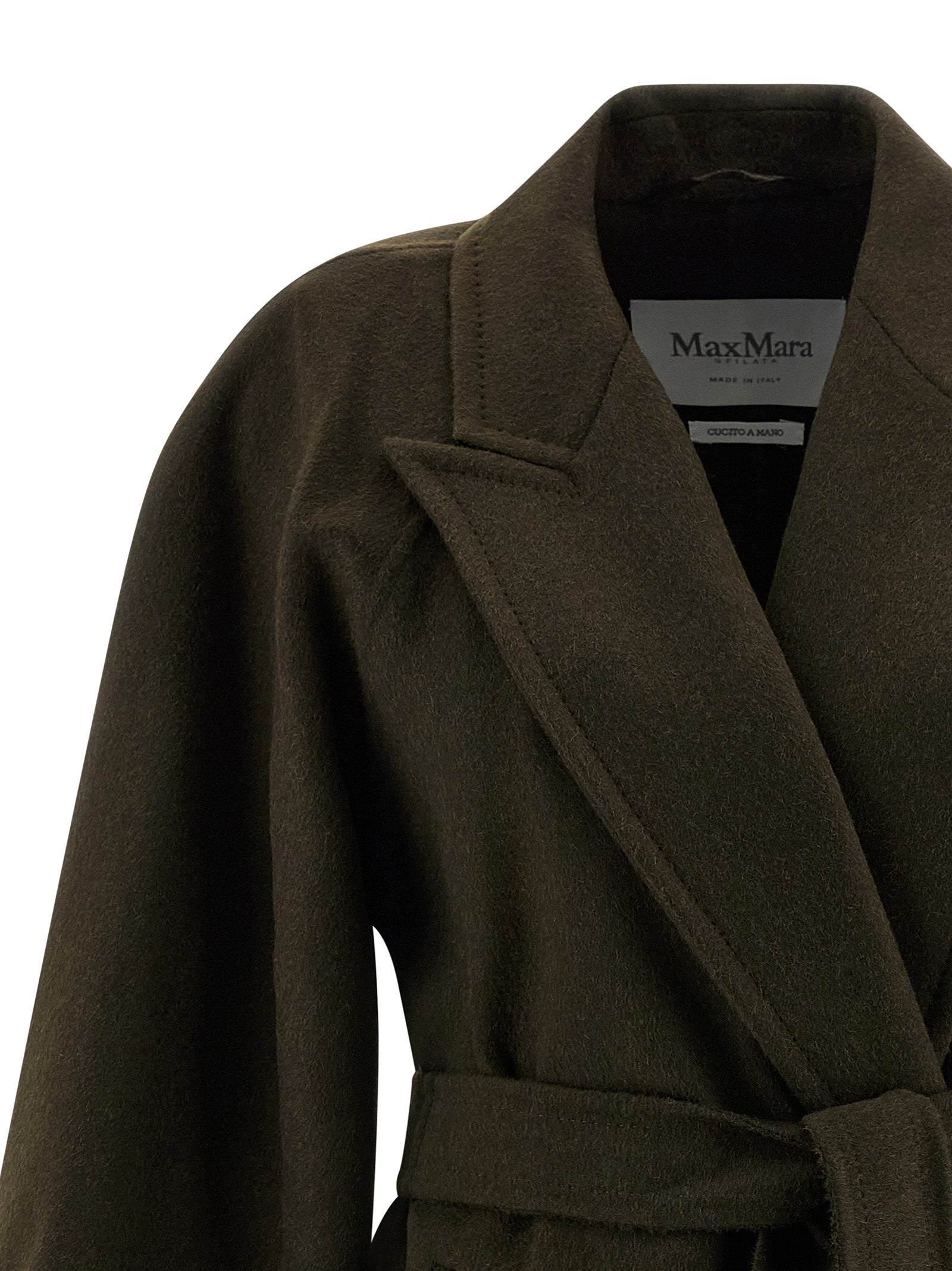 Max Mara Bicolor Wool Coat - Artisanal Luxury Outerwear