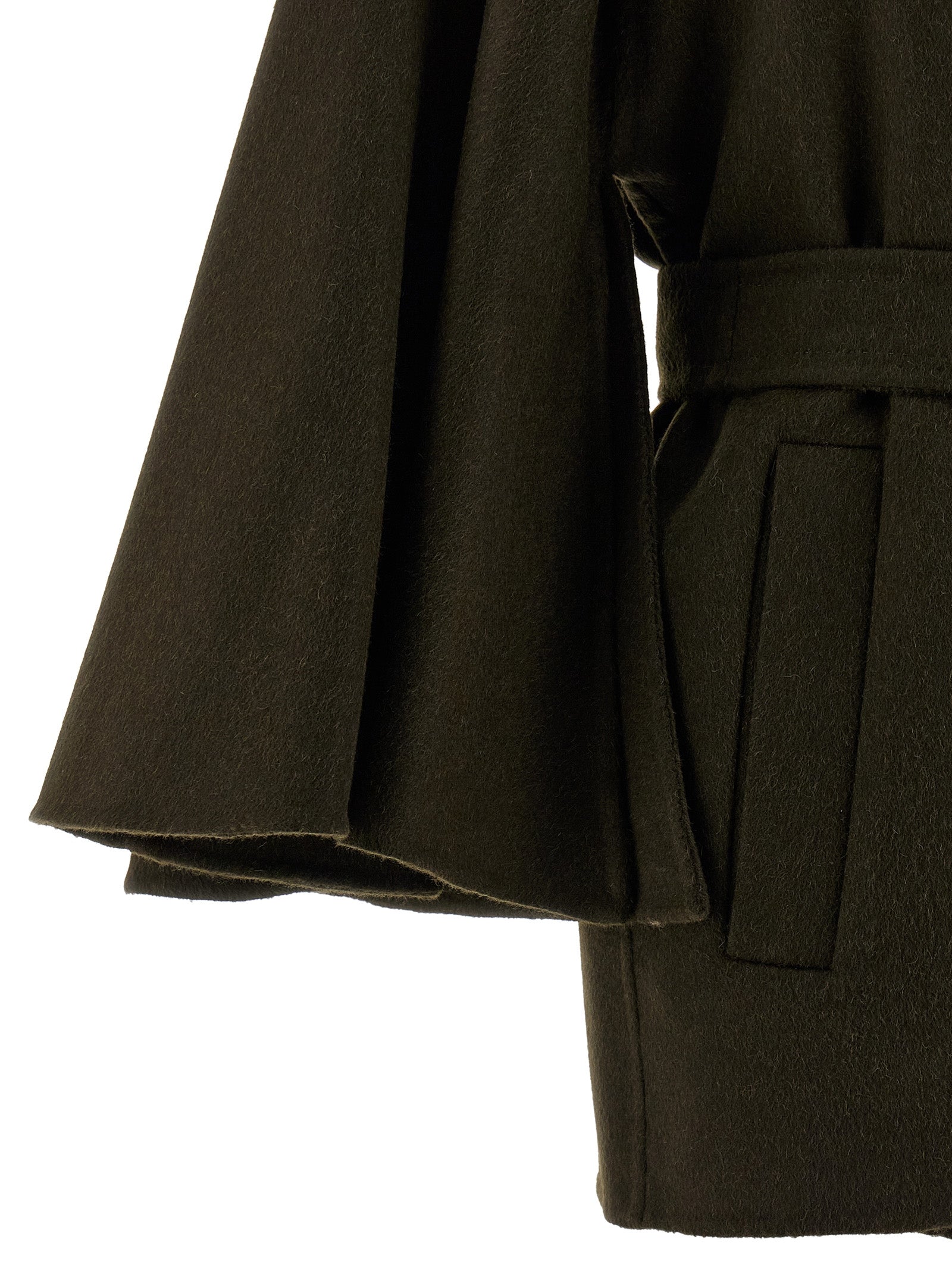 Max Mara Bicolor Wool Coat - Artisanal Luxury Outerwear