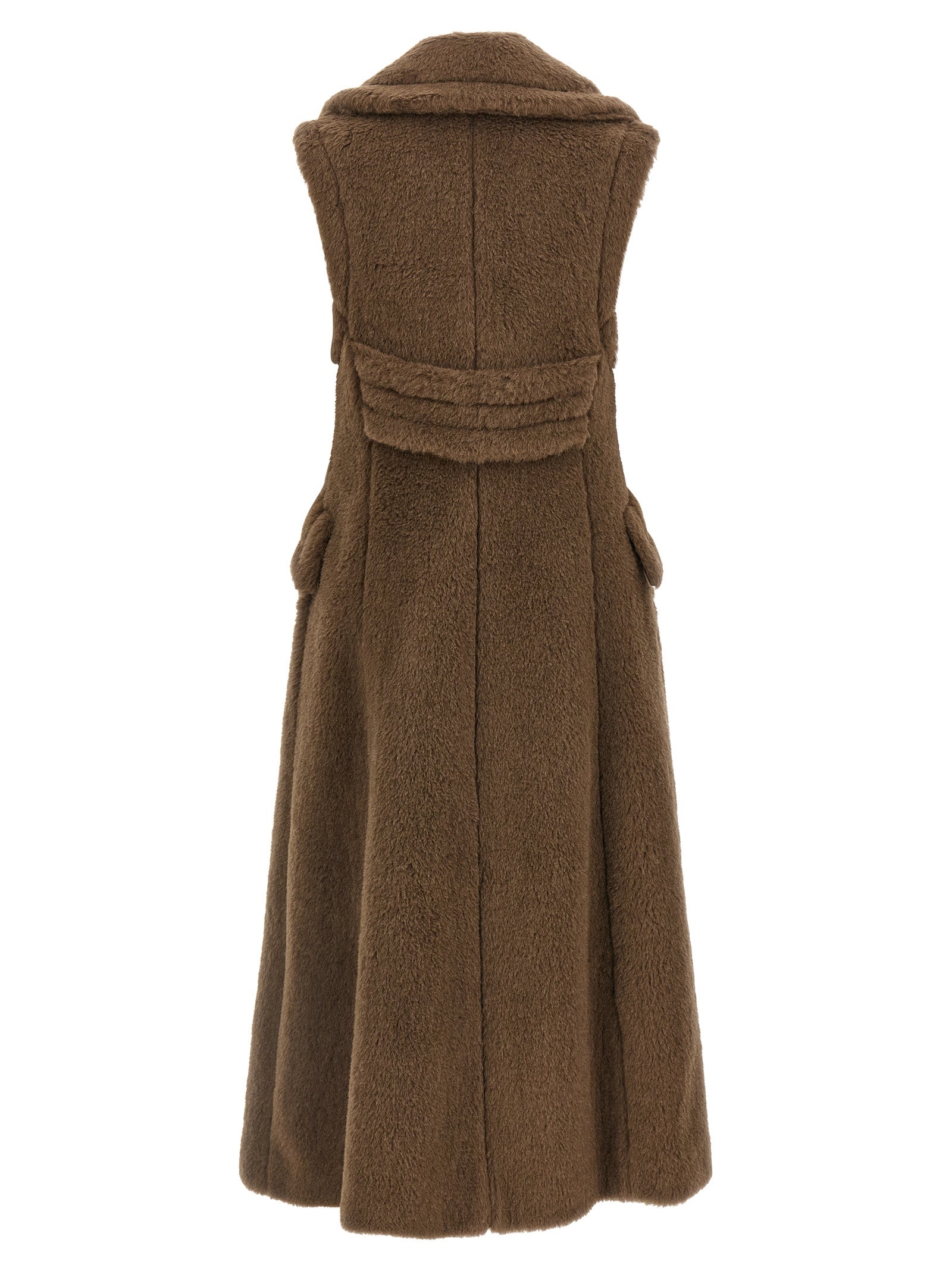 Max Mara Brown Alpaca Leather Coat - Timeless Luxury Redefined