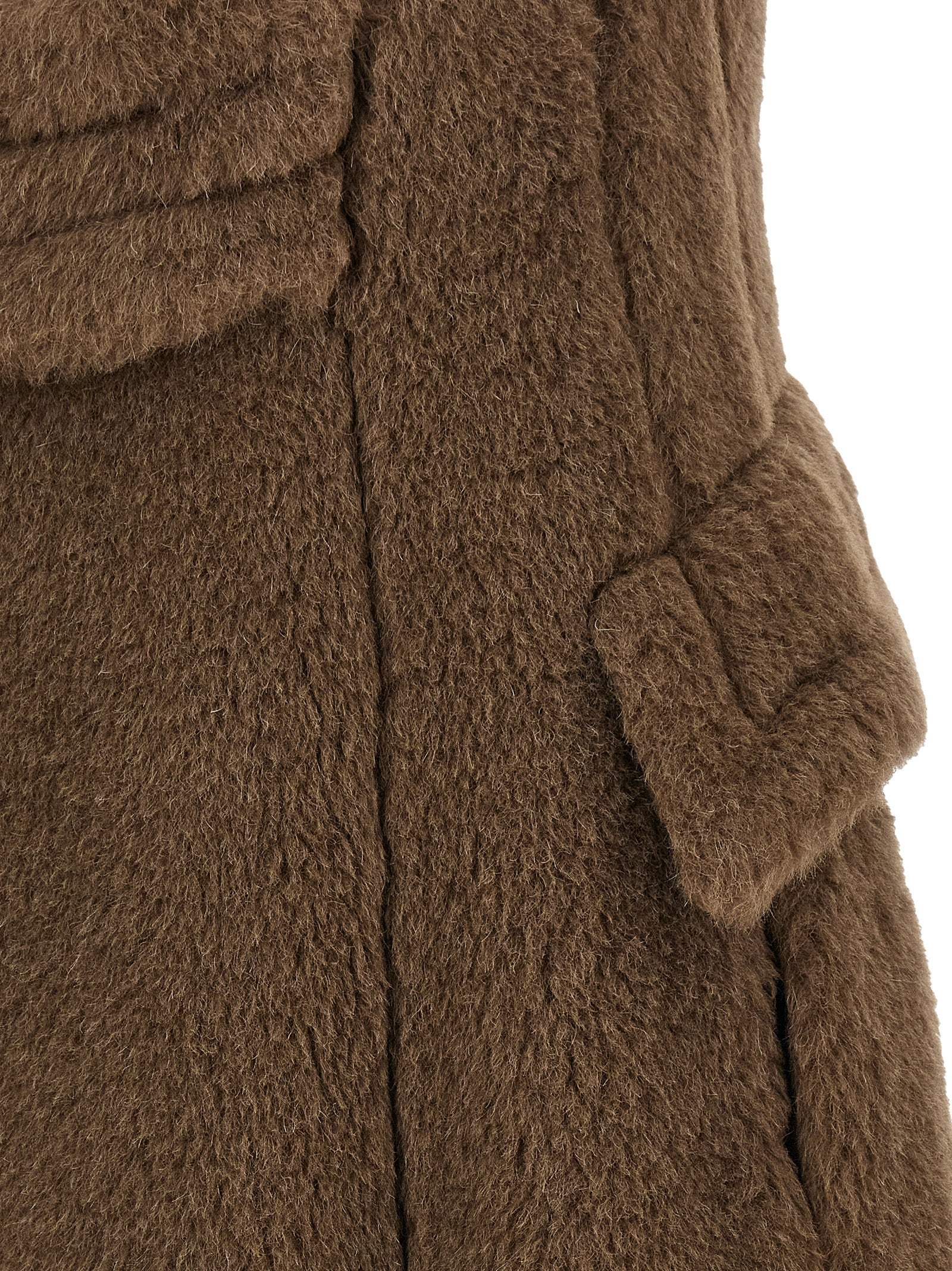 Max Mara Brown Alpaca Leather Coat - Timeless Luxury Elegance
