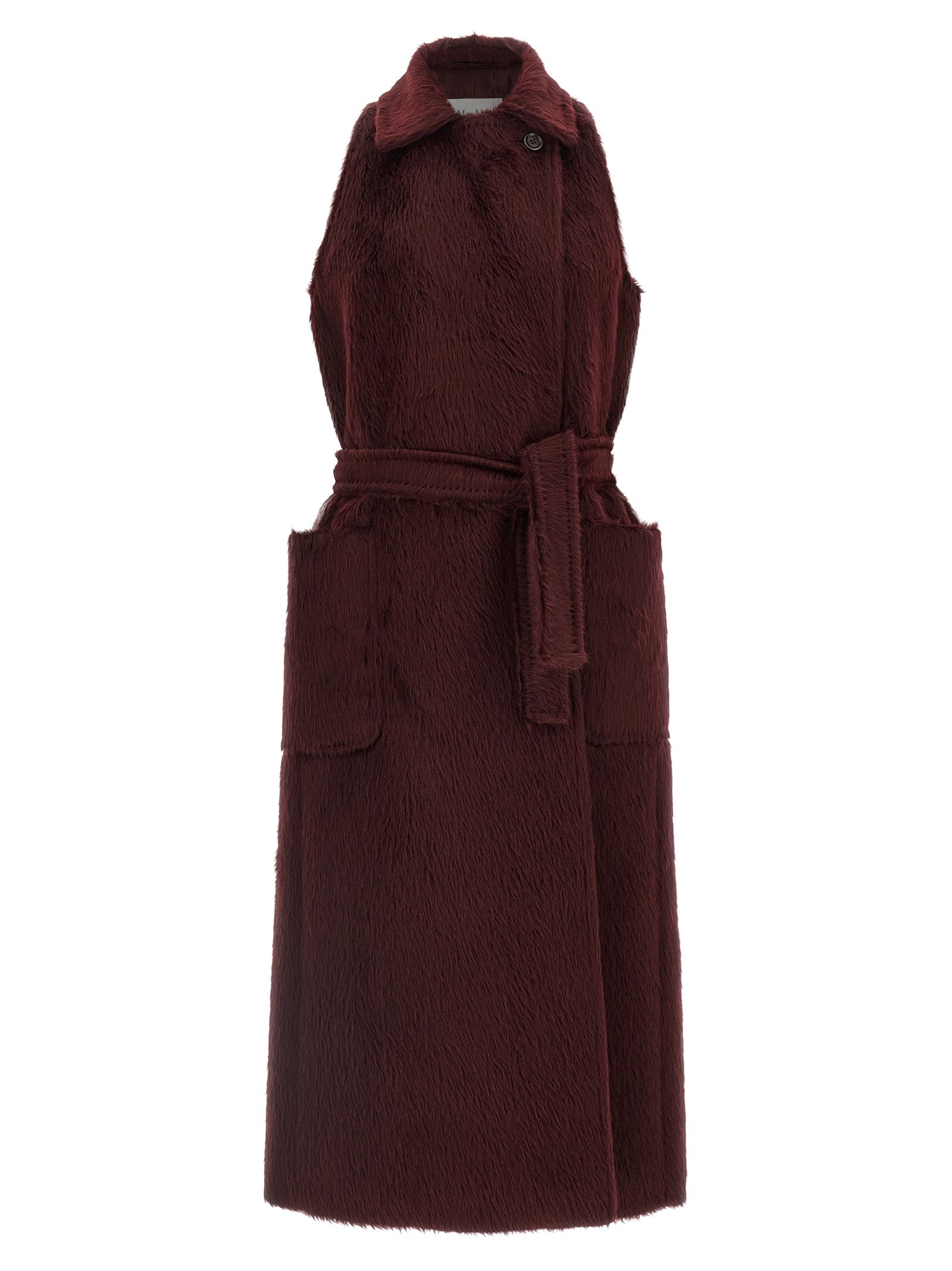 Max Mara Bordeaux Wool Coat - Timeless Luxury Elegance