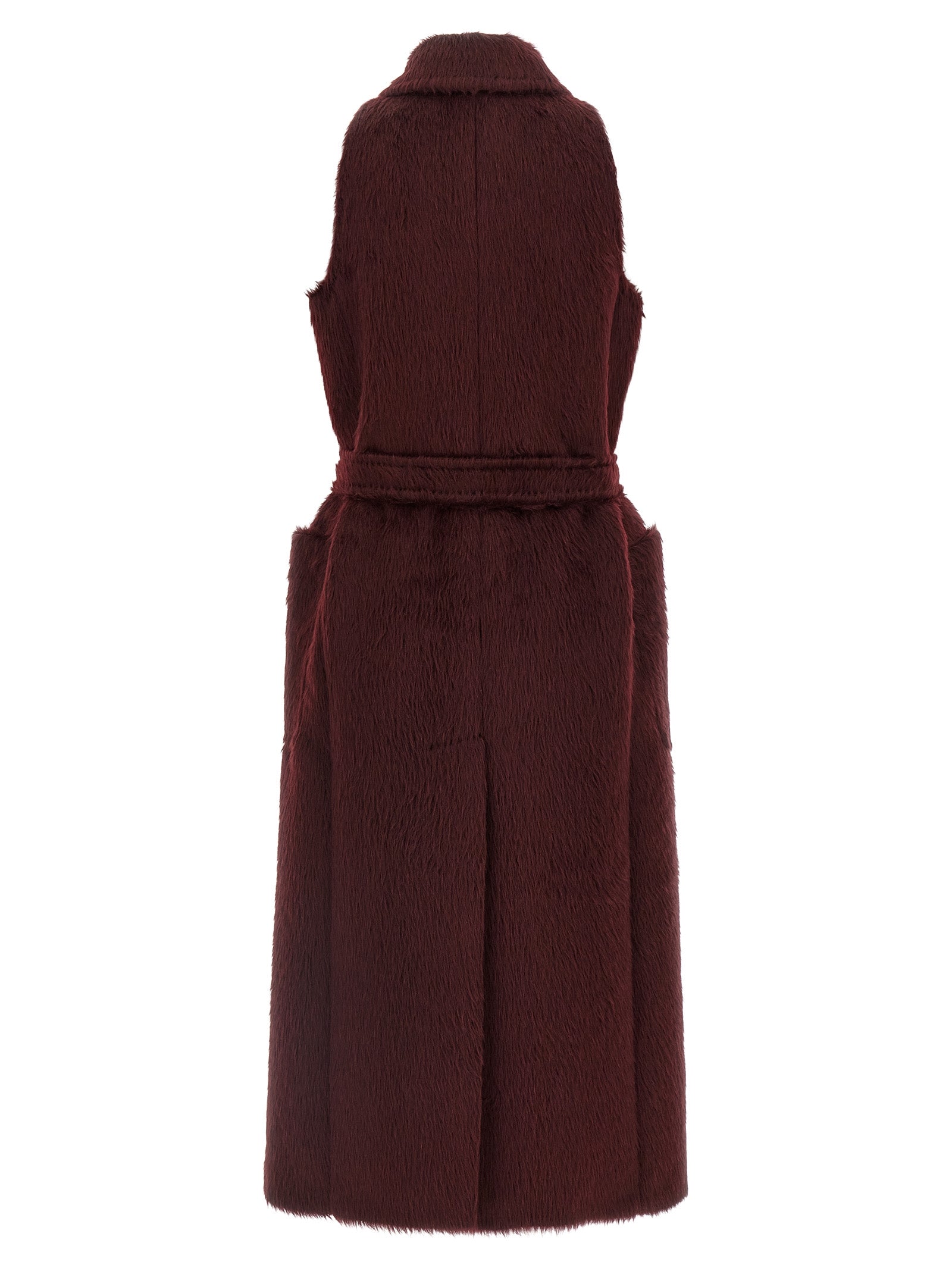 Max Mara Bordeaux Wool Coat - Timeless Luxury in Alpaca Blend