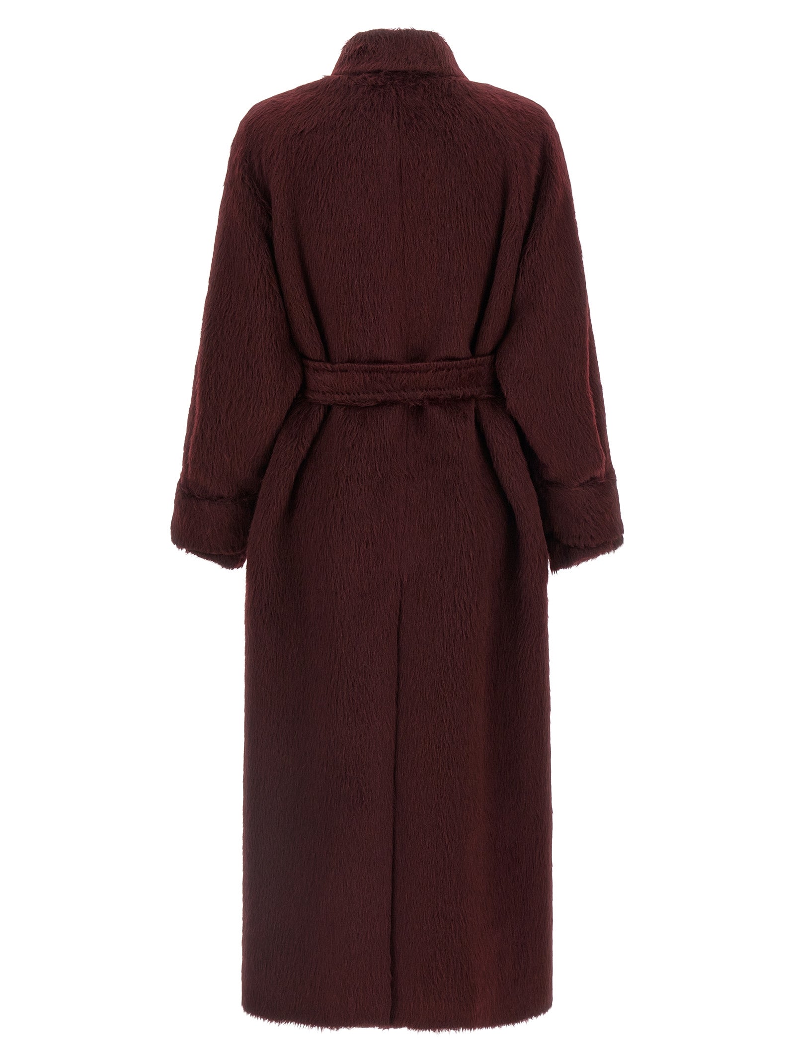 Max Mara Bordeaux Wool Coat - Exquisite Luxury for the Discerning