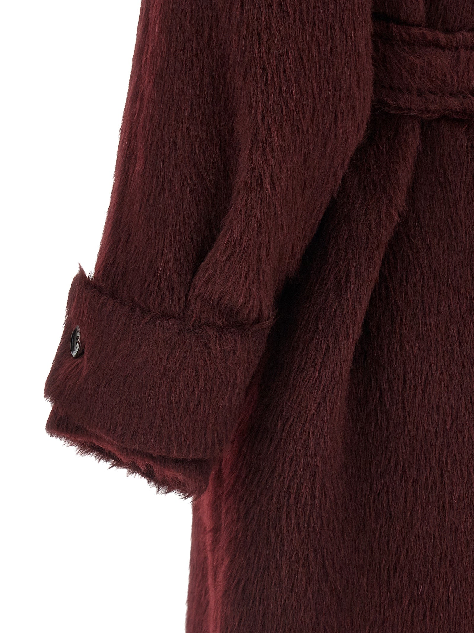 Max Mara Bordeaux Wool Coat - Timeless Luxury for the Discerning