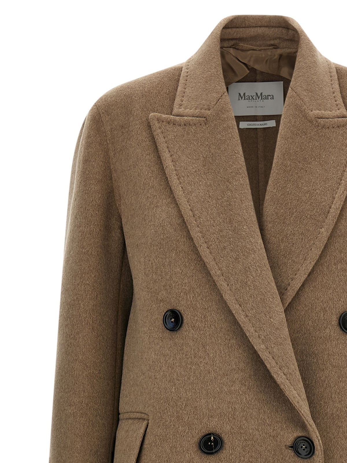 Max Mara Armonia1234 Beige Cashmere Coat - Timeless Luxury
