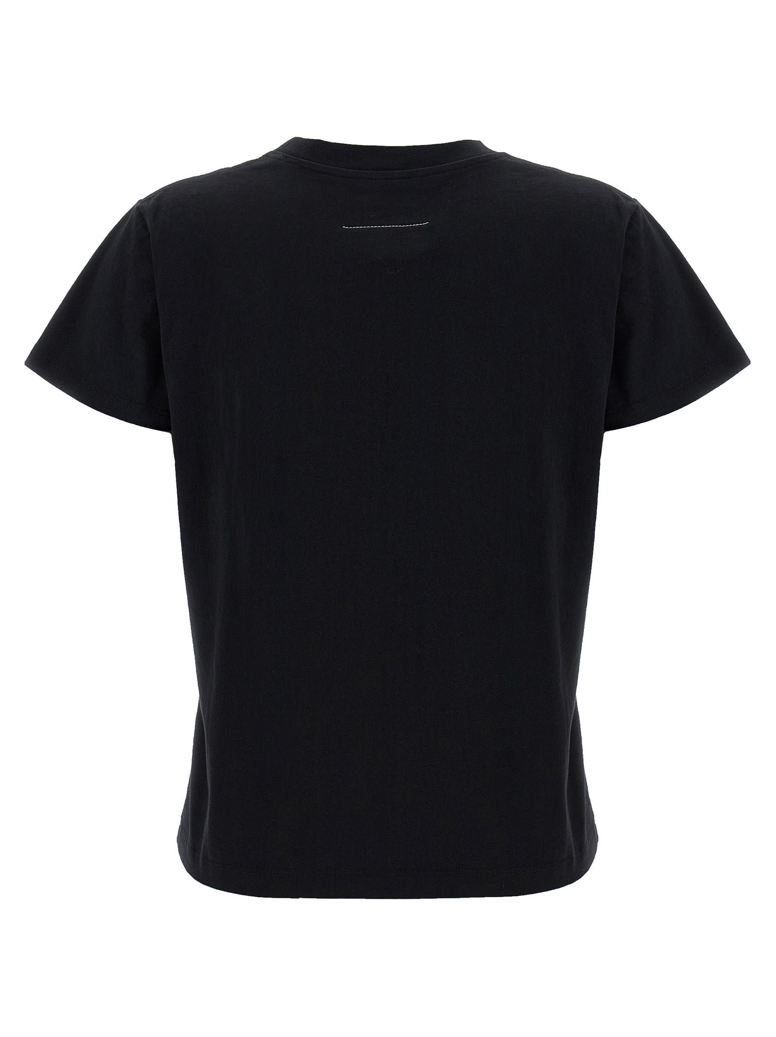 MM6 Maison Margiela Black Cotton T-Shirt - Timeless Luxury Essential