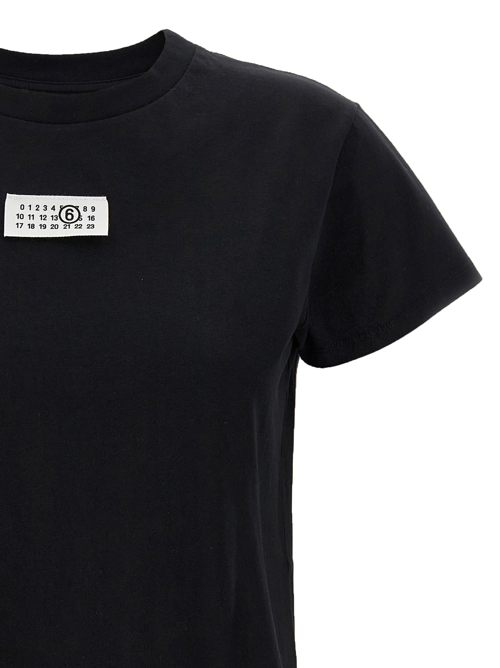 MM6 Maison Margiela Black Cotton T-Shirt - Timeless Luxury Essential