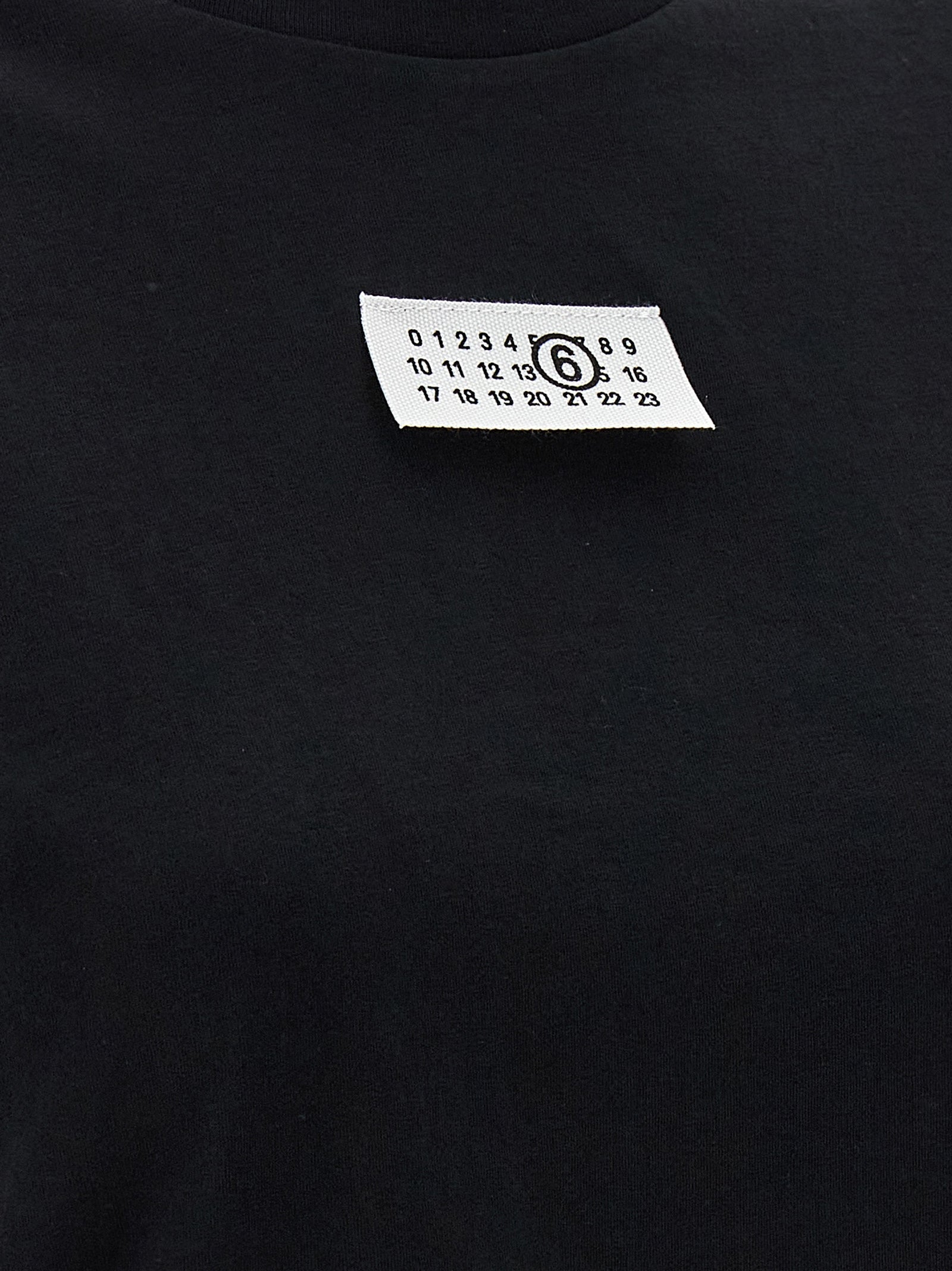MM6 Maison Margiela Black Cotton T-Shirt - Timeless Luxury Essential