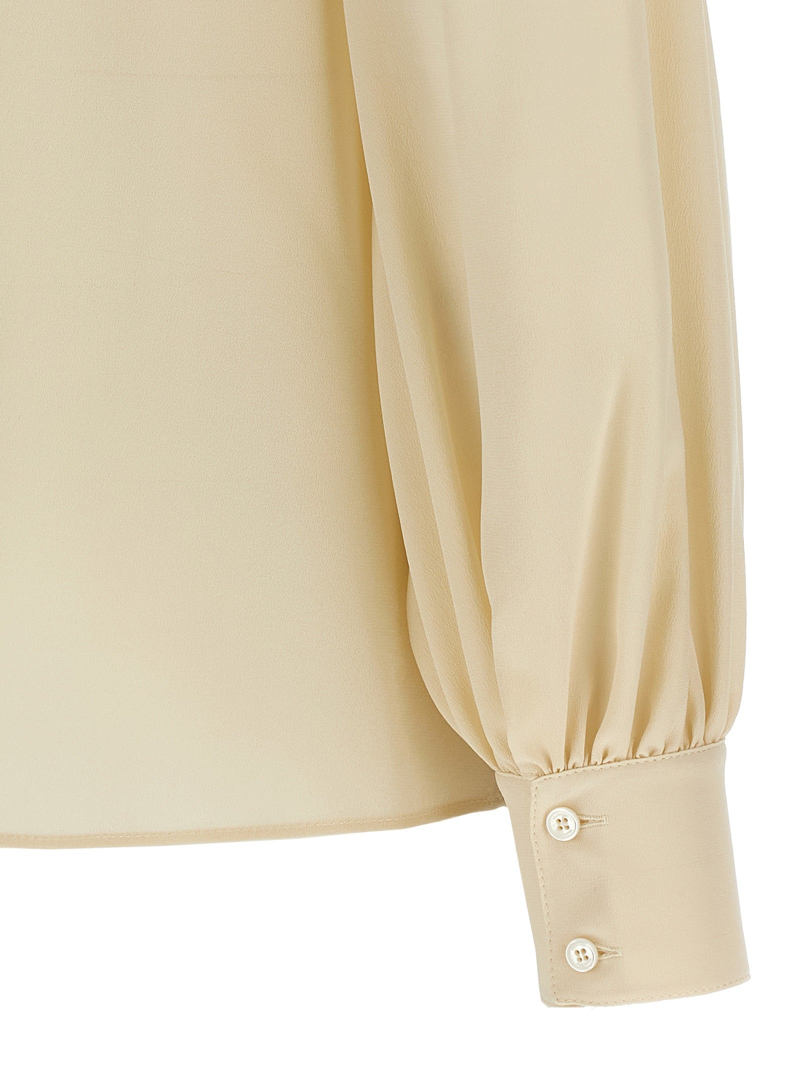 Valentino Garavani Beige Silk Blouse - Timeless Elegance in Luxury
