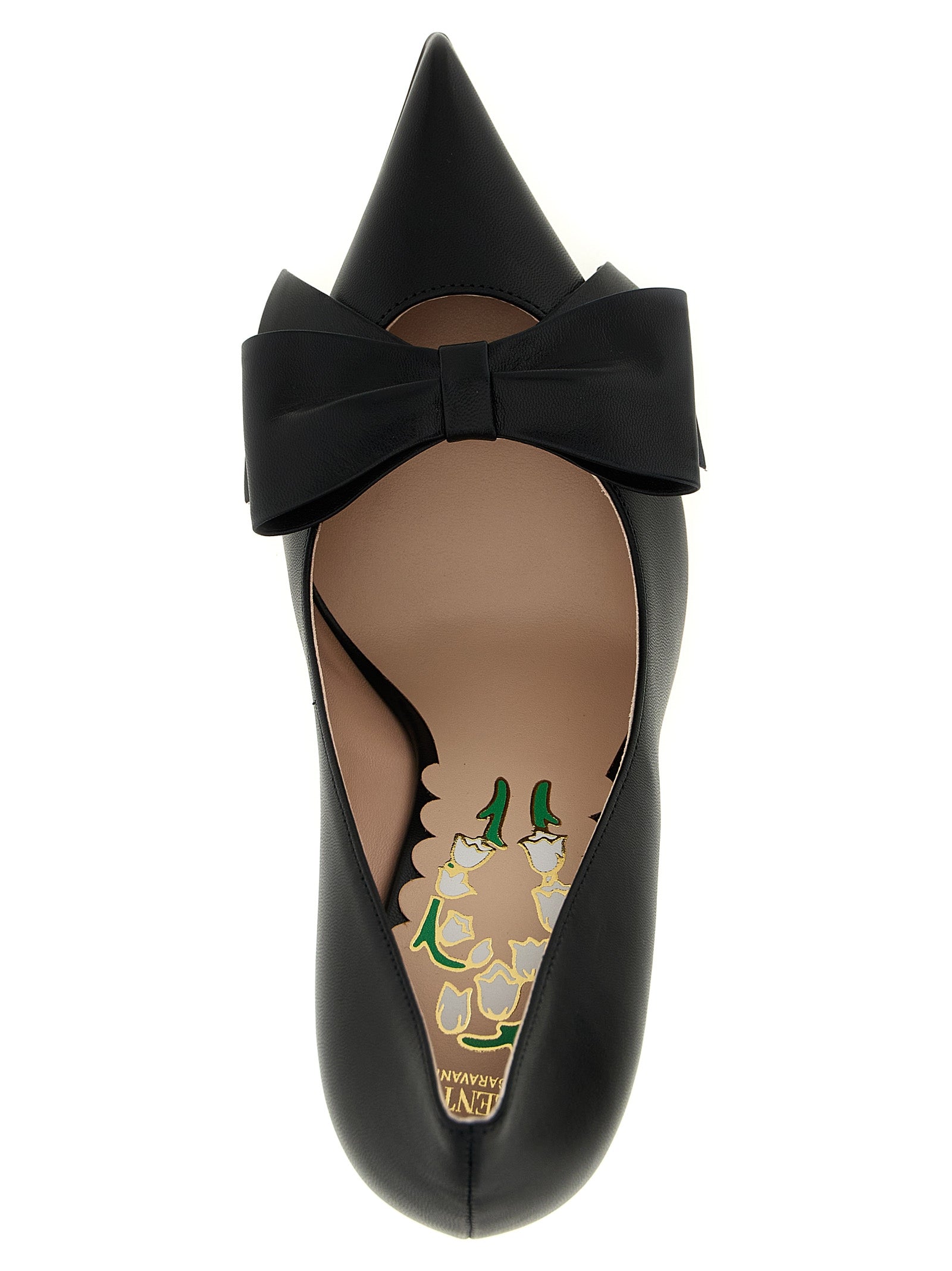 Valentino Garavani Black Calfskin High Heel Pumps