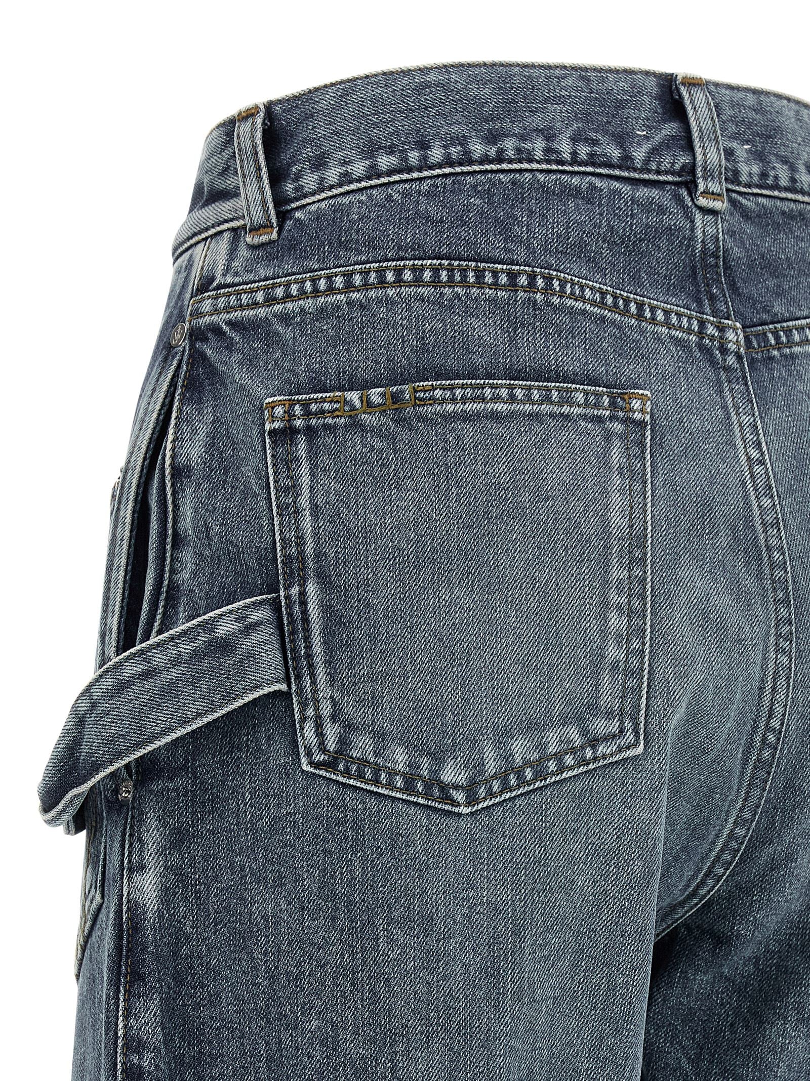 Discover the J.W.Anderson Blue Cotton Jeans, where artisanal craftsmanship meets contemporary elegance, embodying luxury and individuality for the discerning fashionista.
