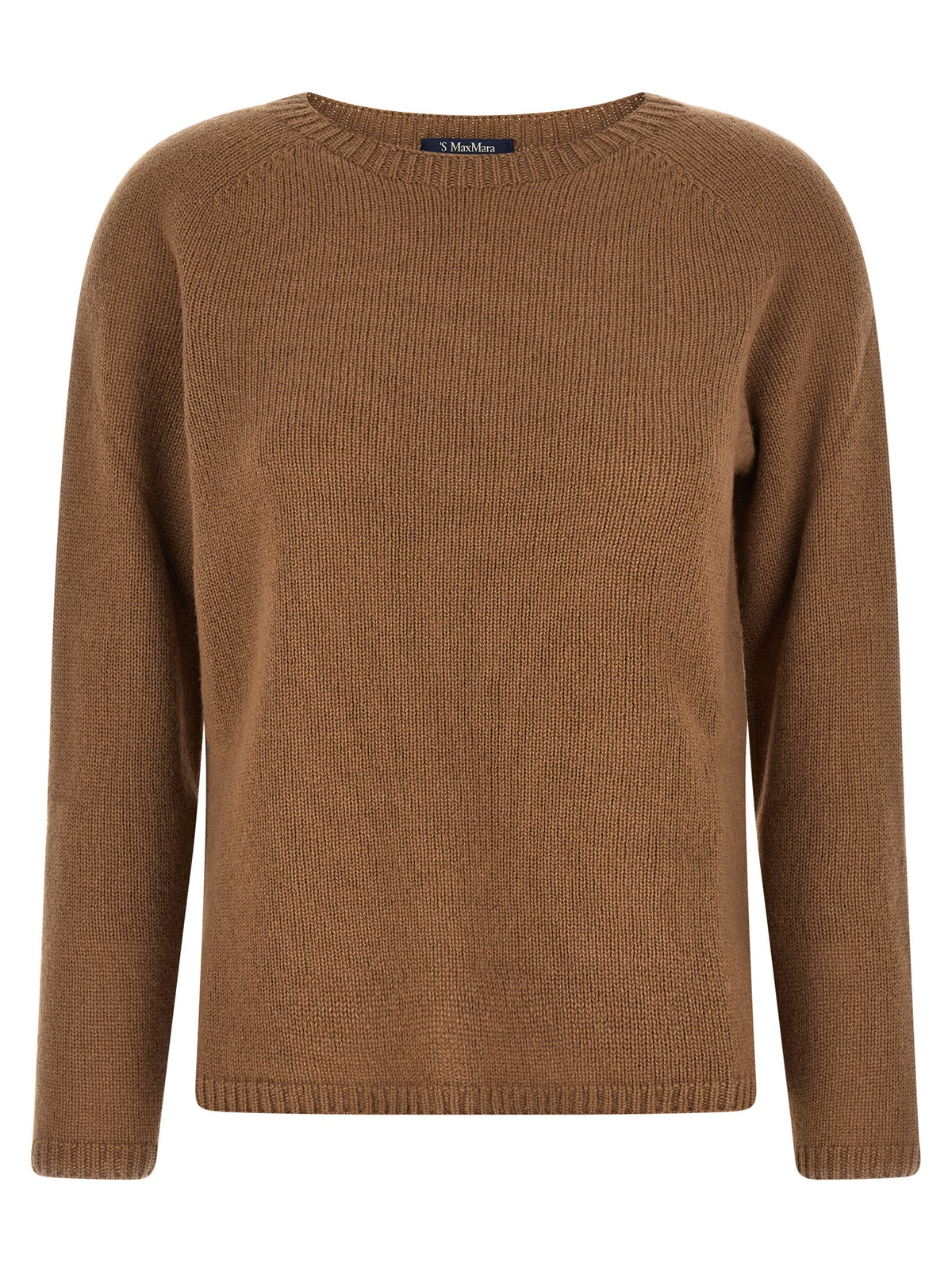 Elevate your wardrobe with 'S Max Mara's Brown Wool Cardigan, a luxurious blend of wool and cashmere, embodying timeless elegance and exceptional Italian craftsmanship.